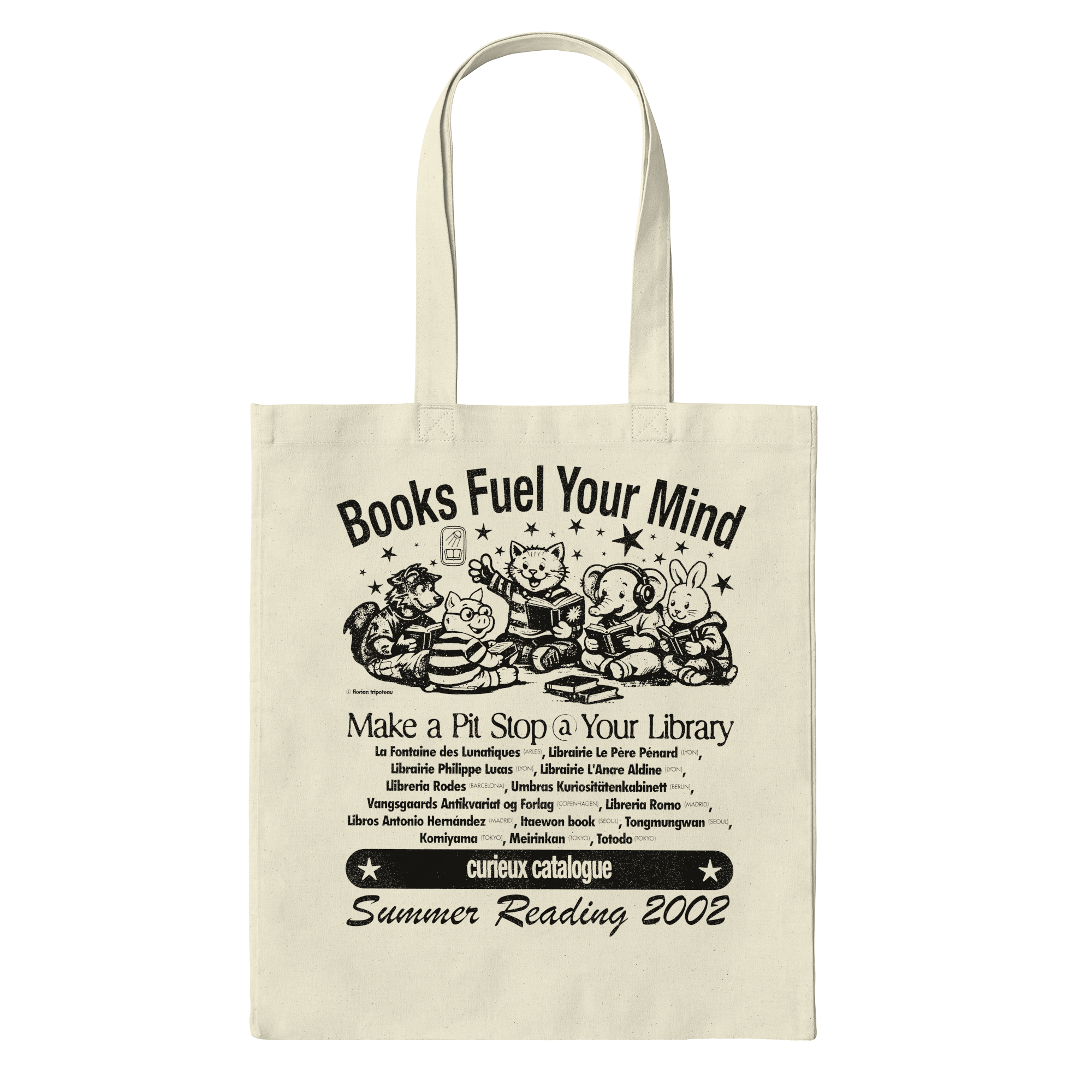 Books Fuel Your Mind Bag in Natural