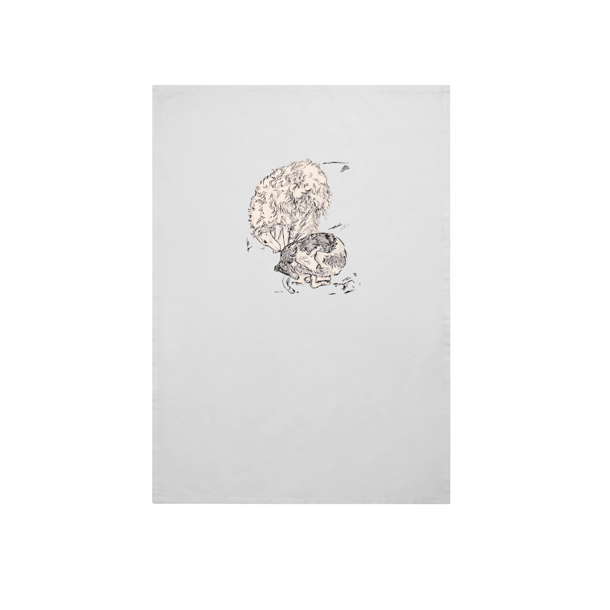 Borzoi Boi Love Lifestyle in White