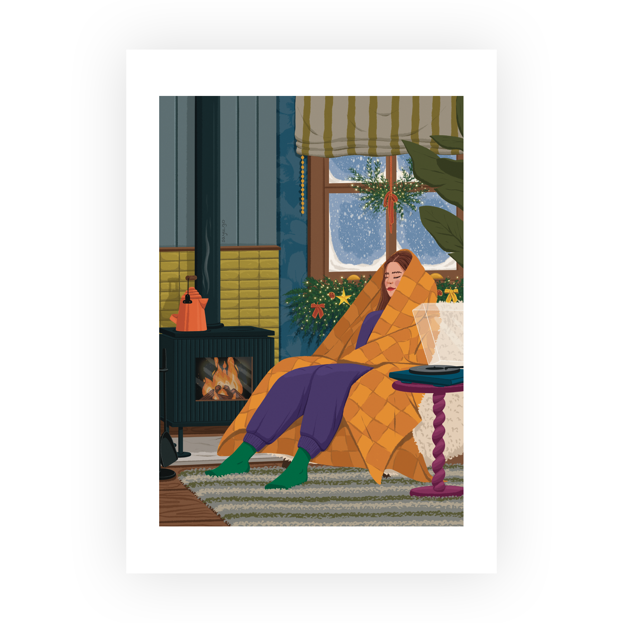 Chilling Art Print in Art print