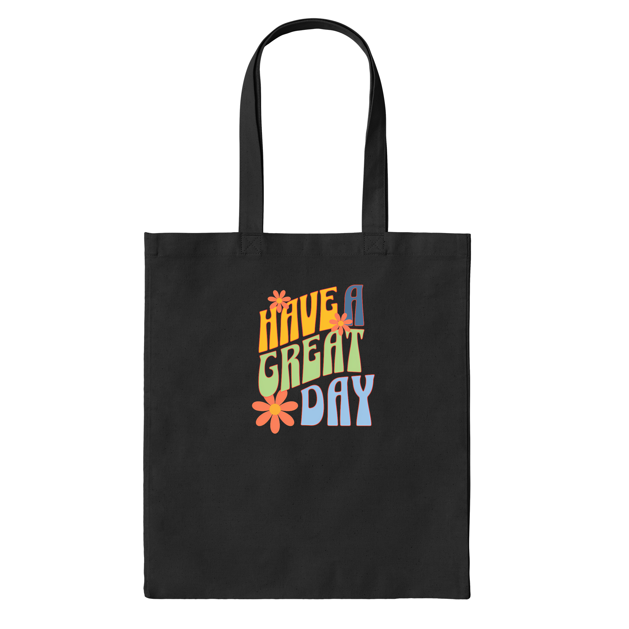 Groovy "have A Great Day" Message Bag in Black