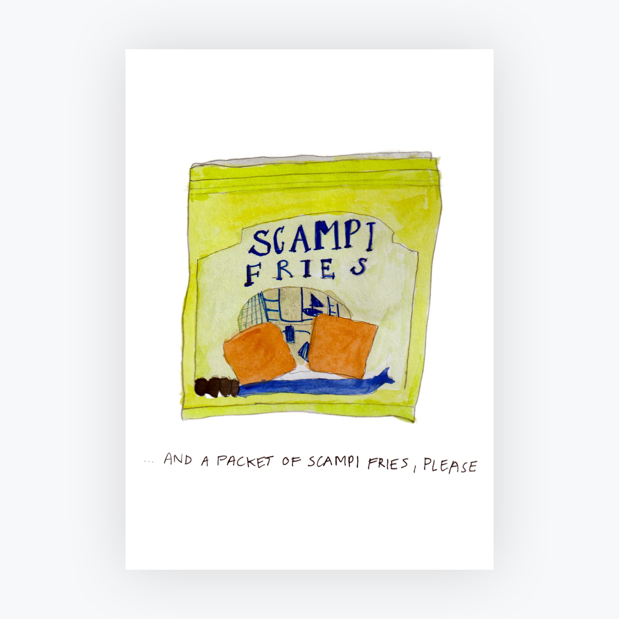 Scampi Art Print in Art print