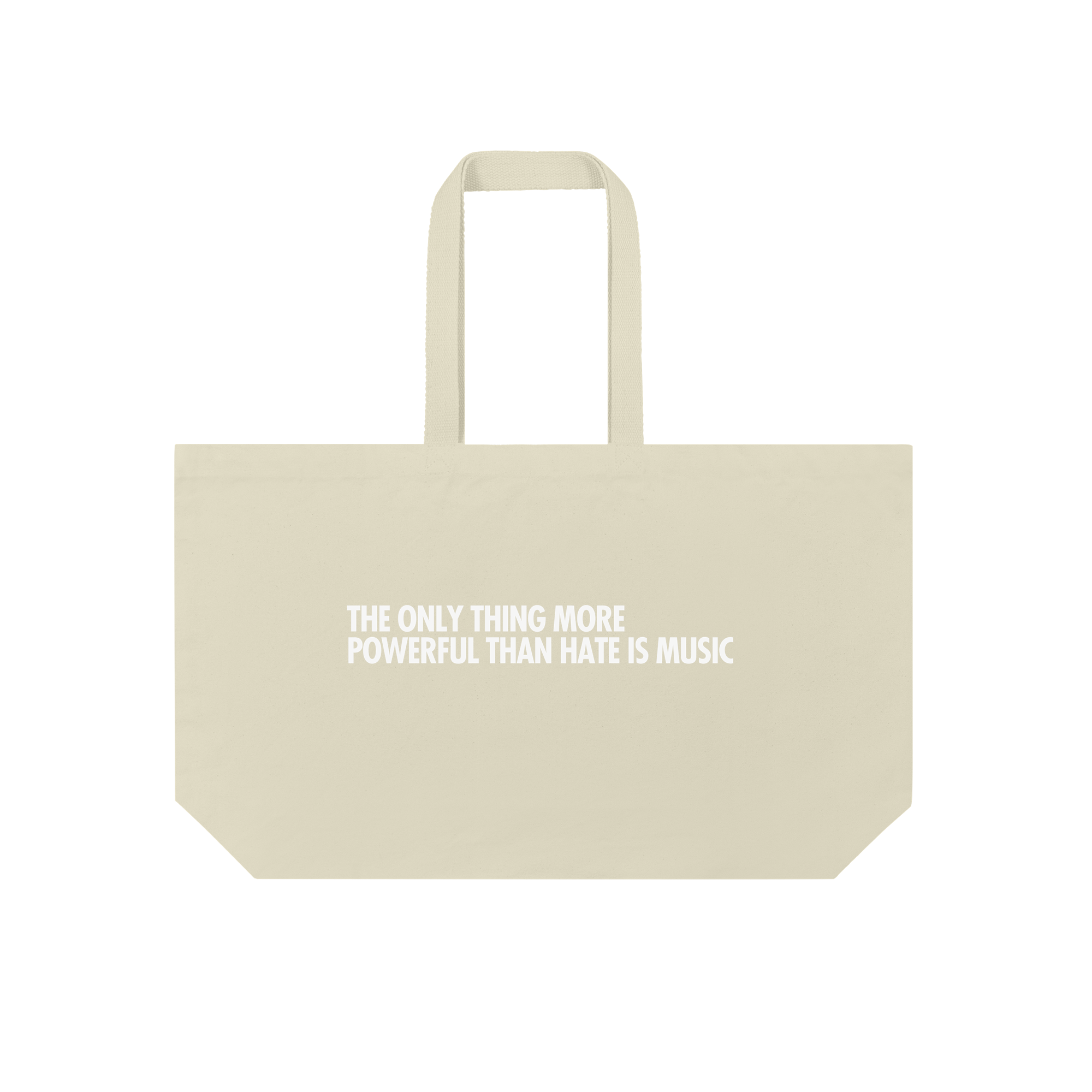 Music Is Power Bag in Natural
