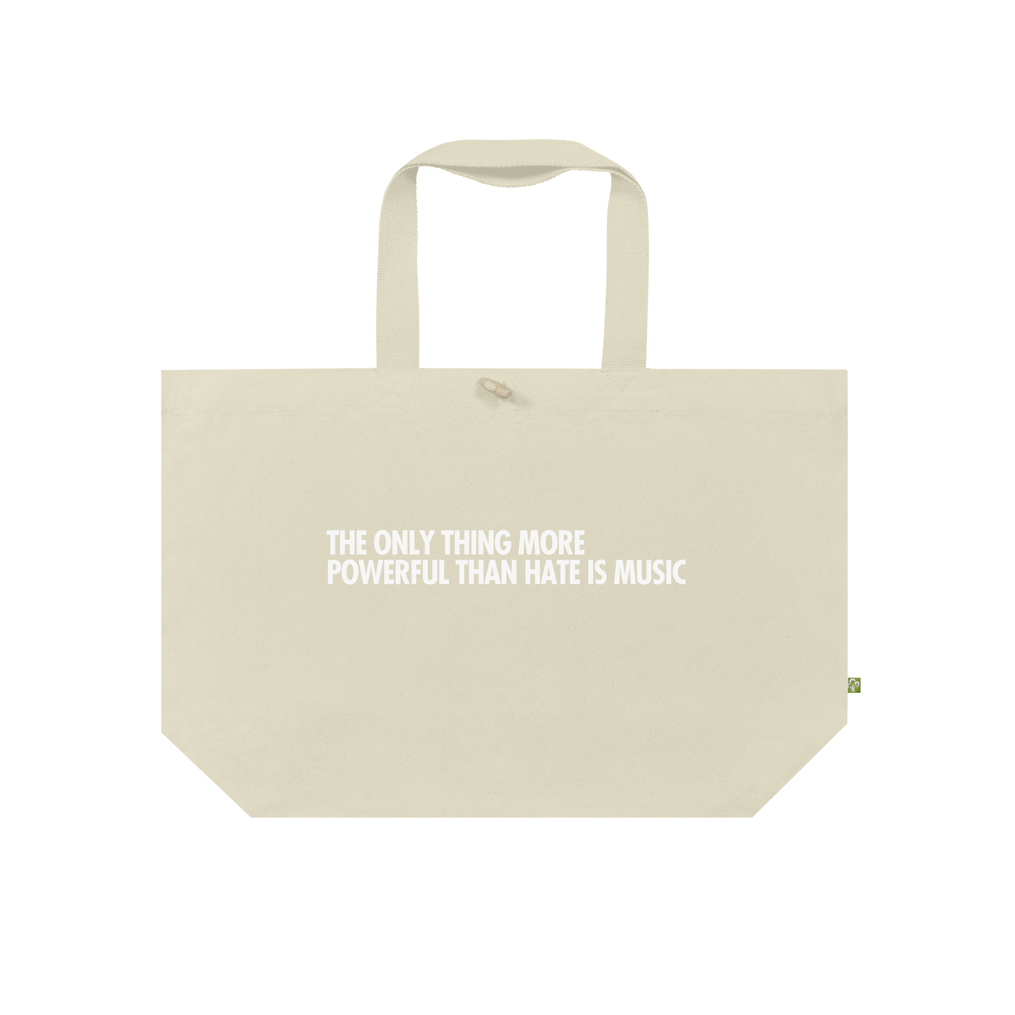 Music Is Power Bag in Natural