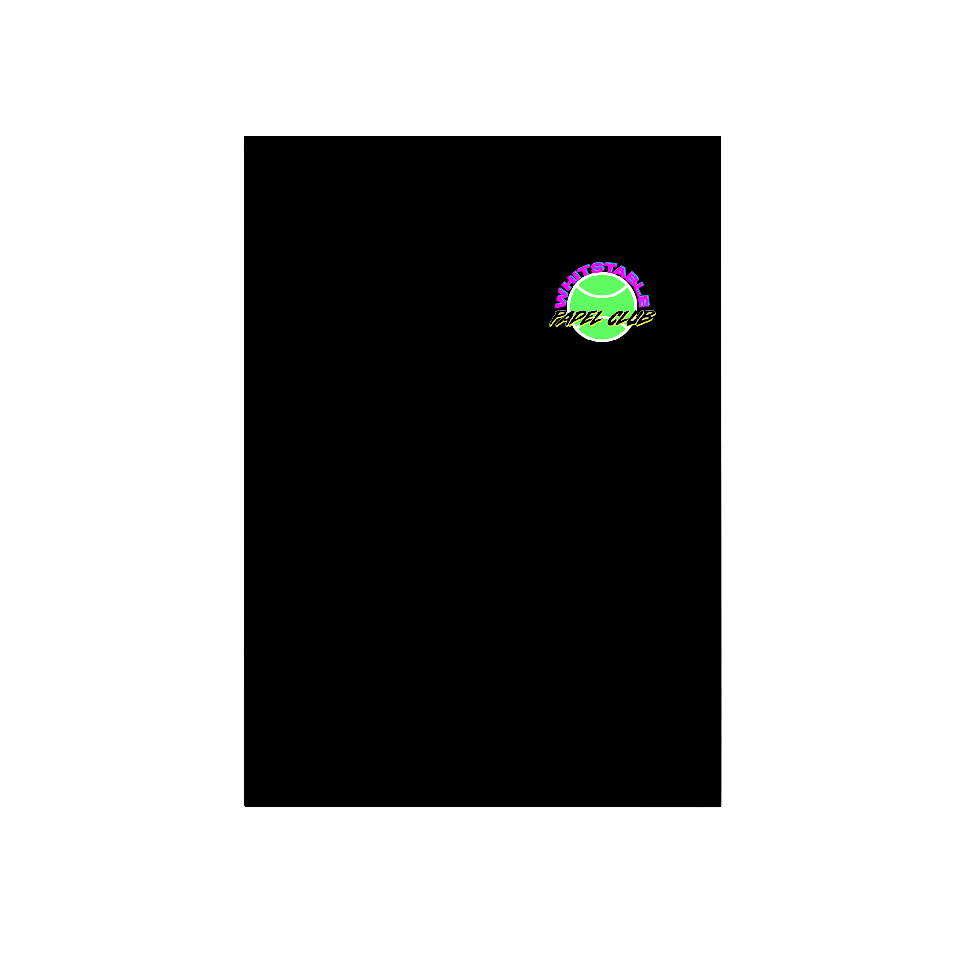 Whitstable Padel Club Lifestyle in Black