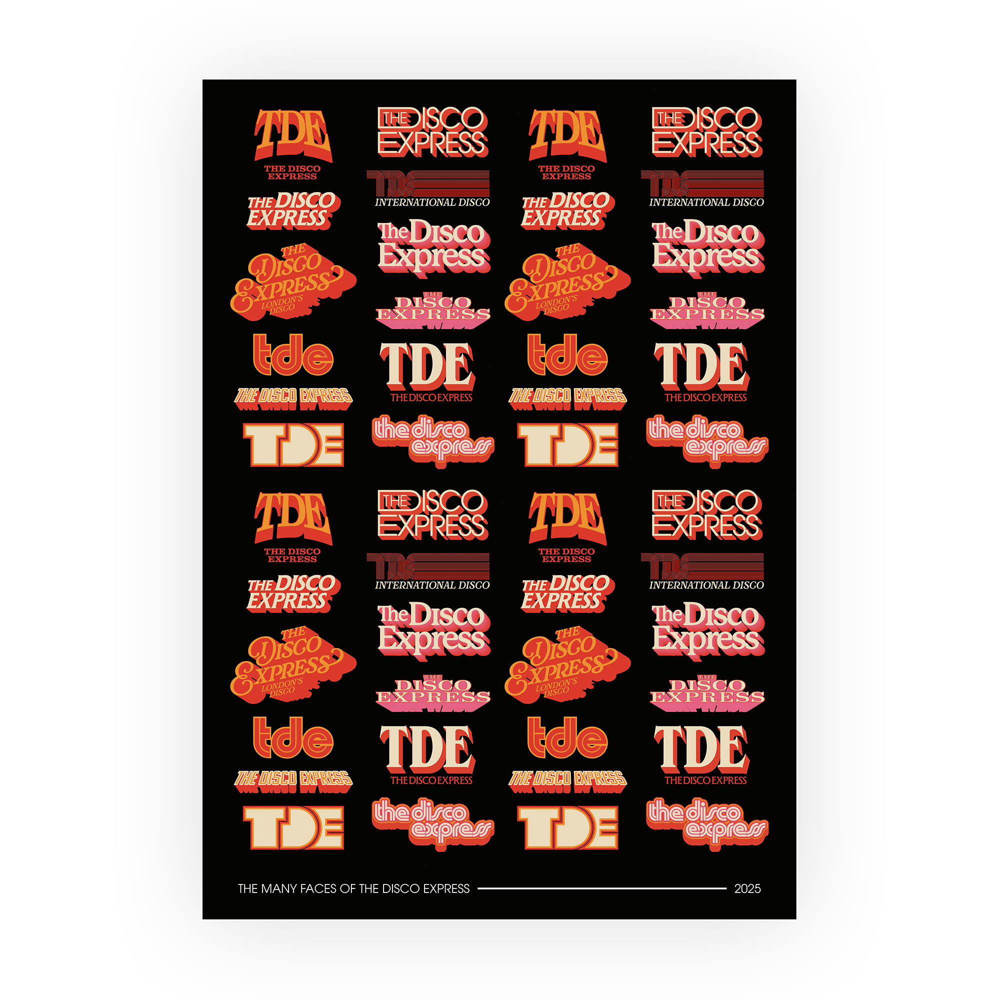 Tde Logo's The Many Faces Art Print in Art print