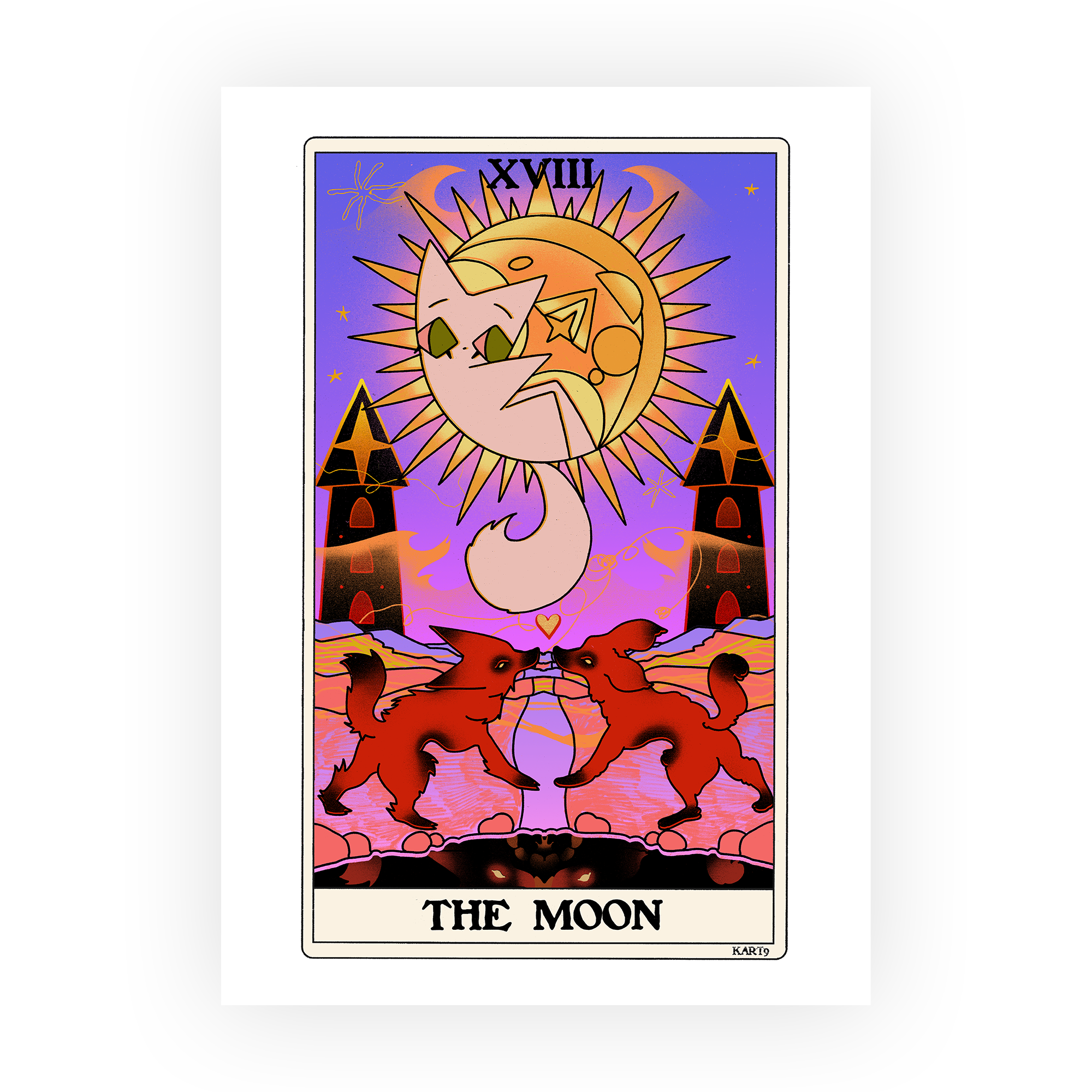 The Moon Art Print in Art print