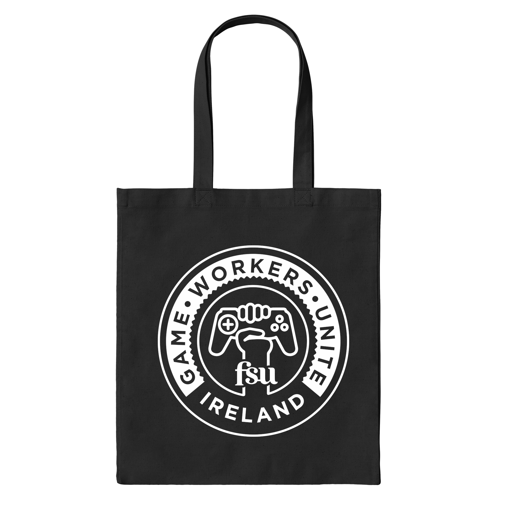 Game Workers Unite Ireland Tote Bag in Black