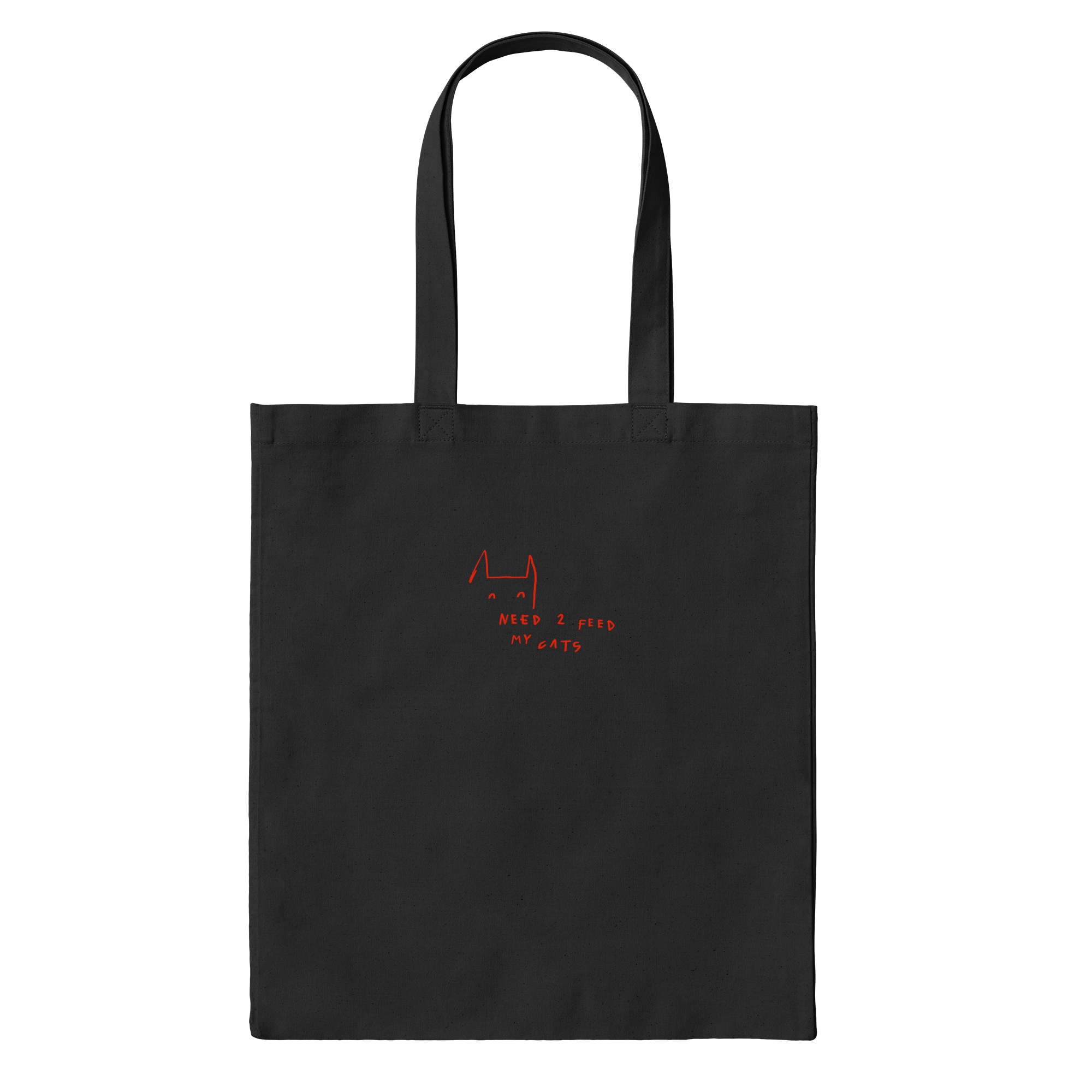 Feed My Cat(s) Bag in Black