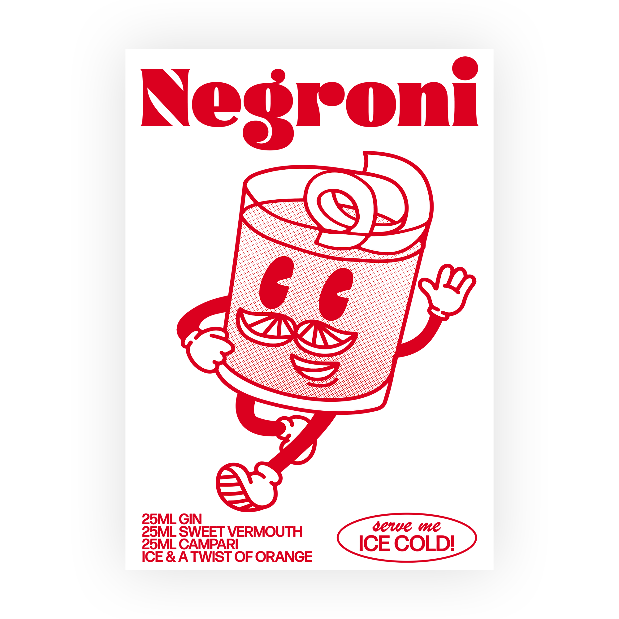 Mr. Negroni Art Print in Art print
