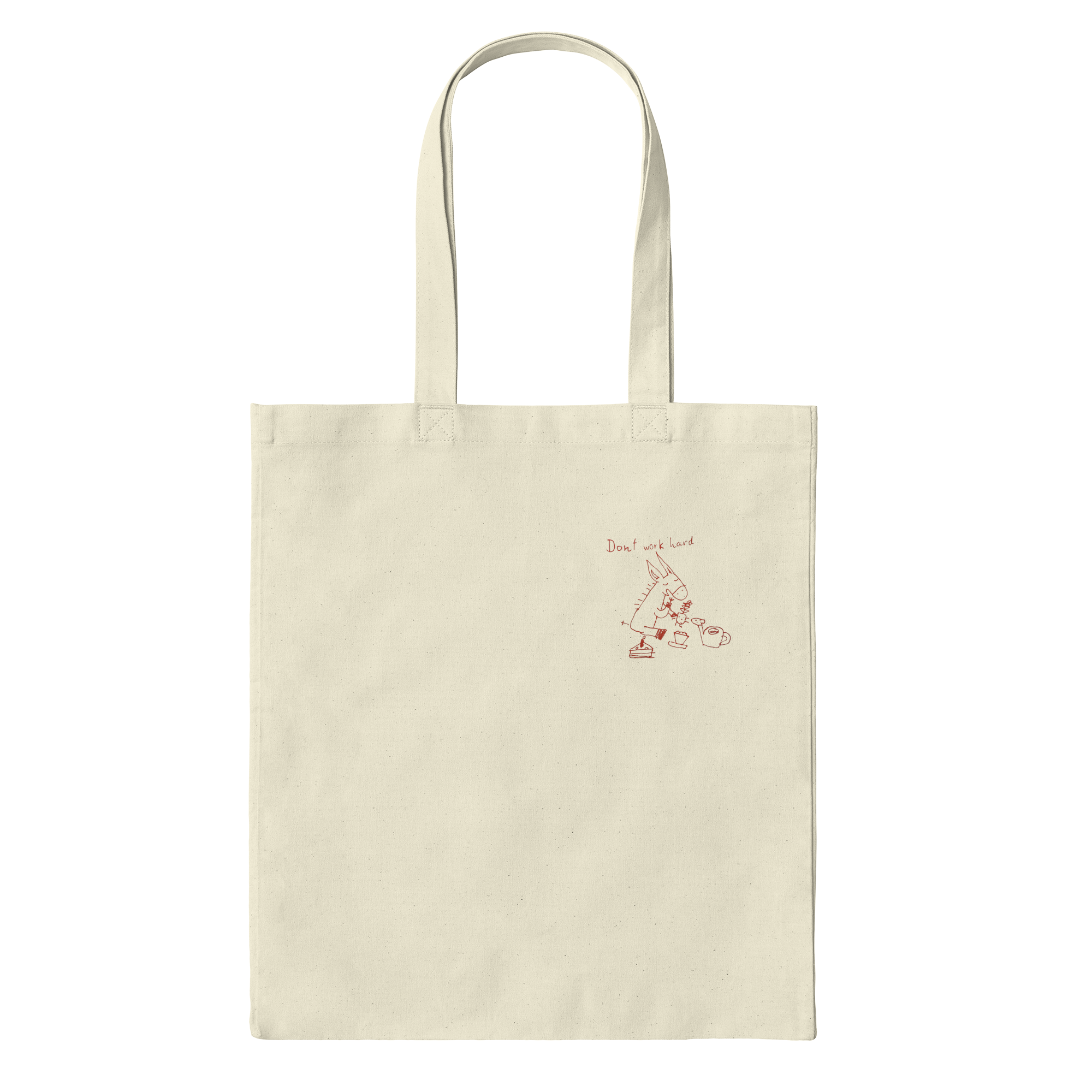 Dont Work Hard Bag in Natural