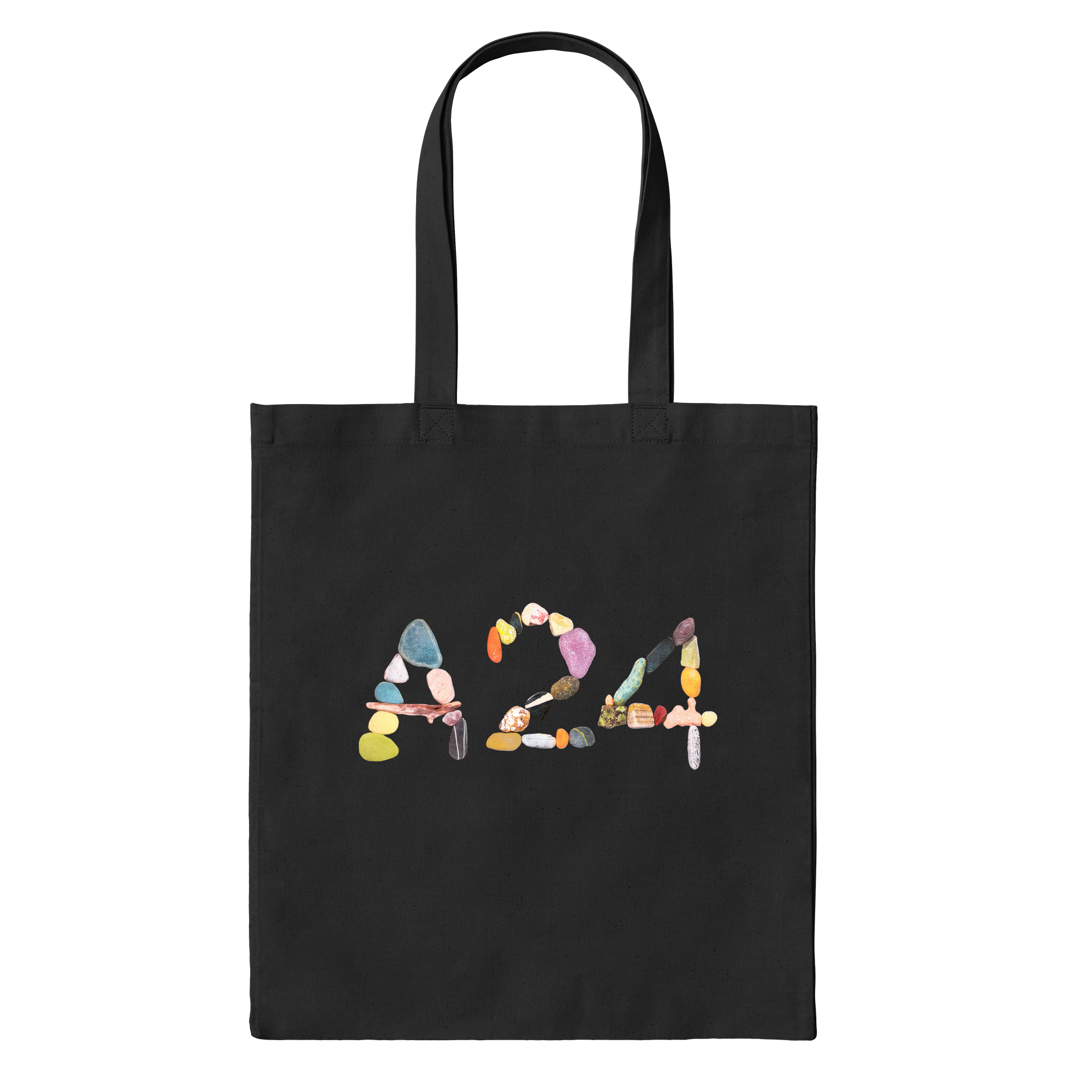 A24 Graphic Stones Bag in Black