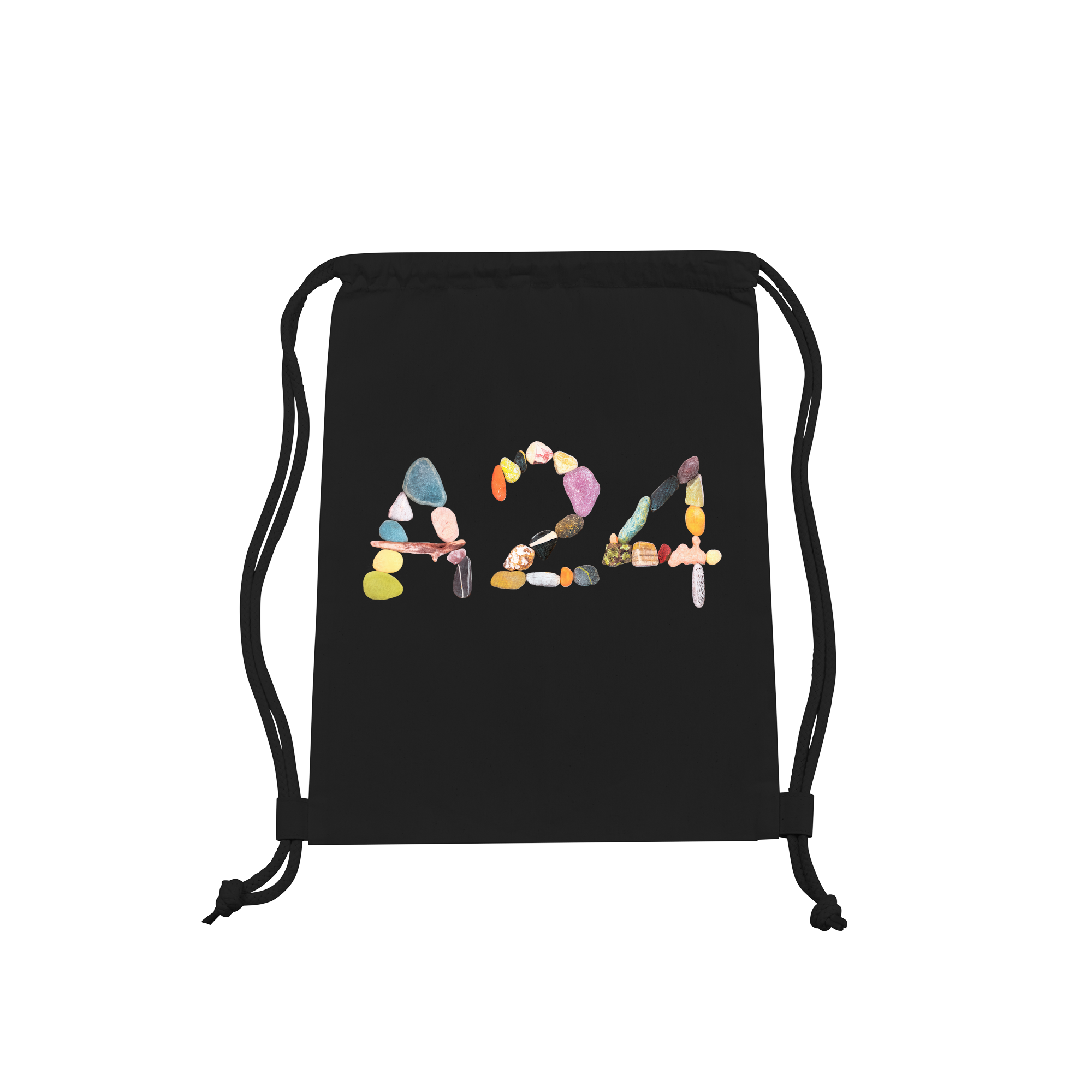 A24 Graphic Stones Bag in Black