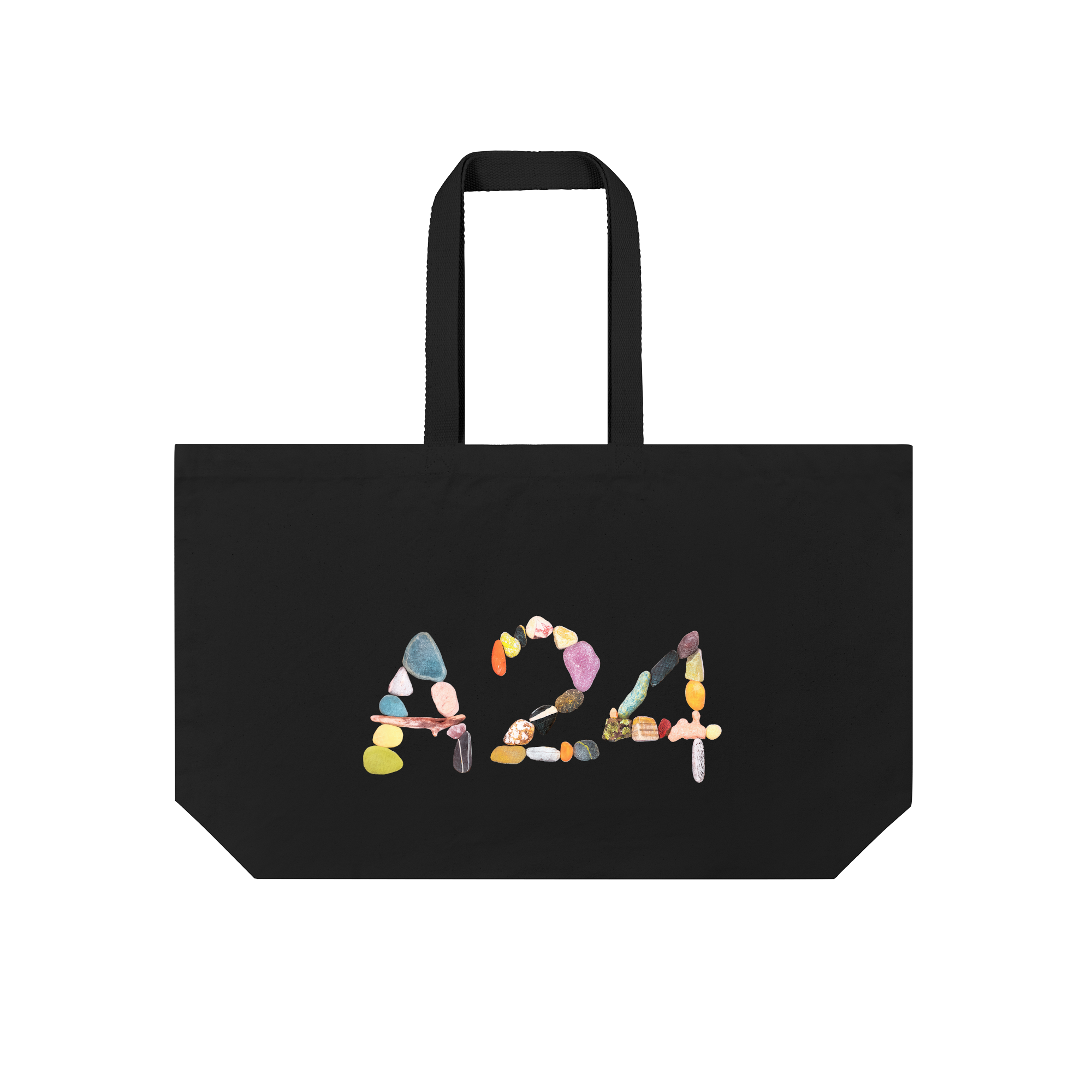 A24 Graphic Stones Bag in Black