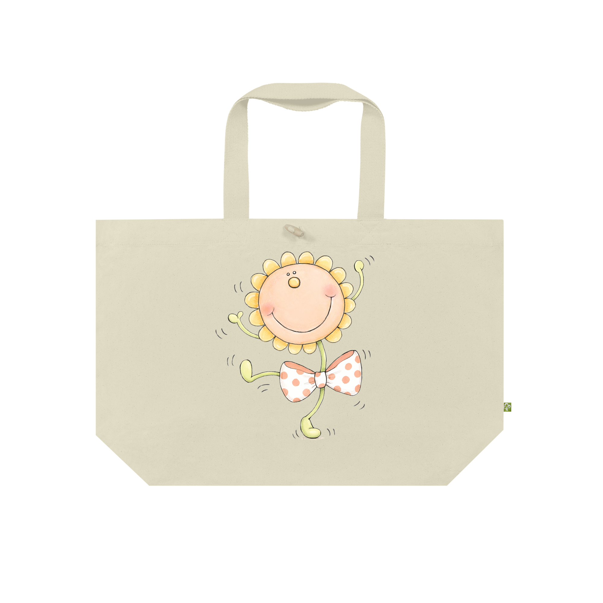 Dancing Sunflower Bag in Natural