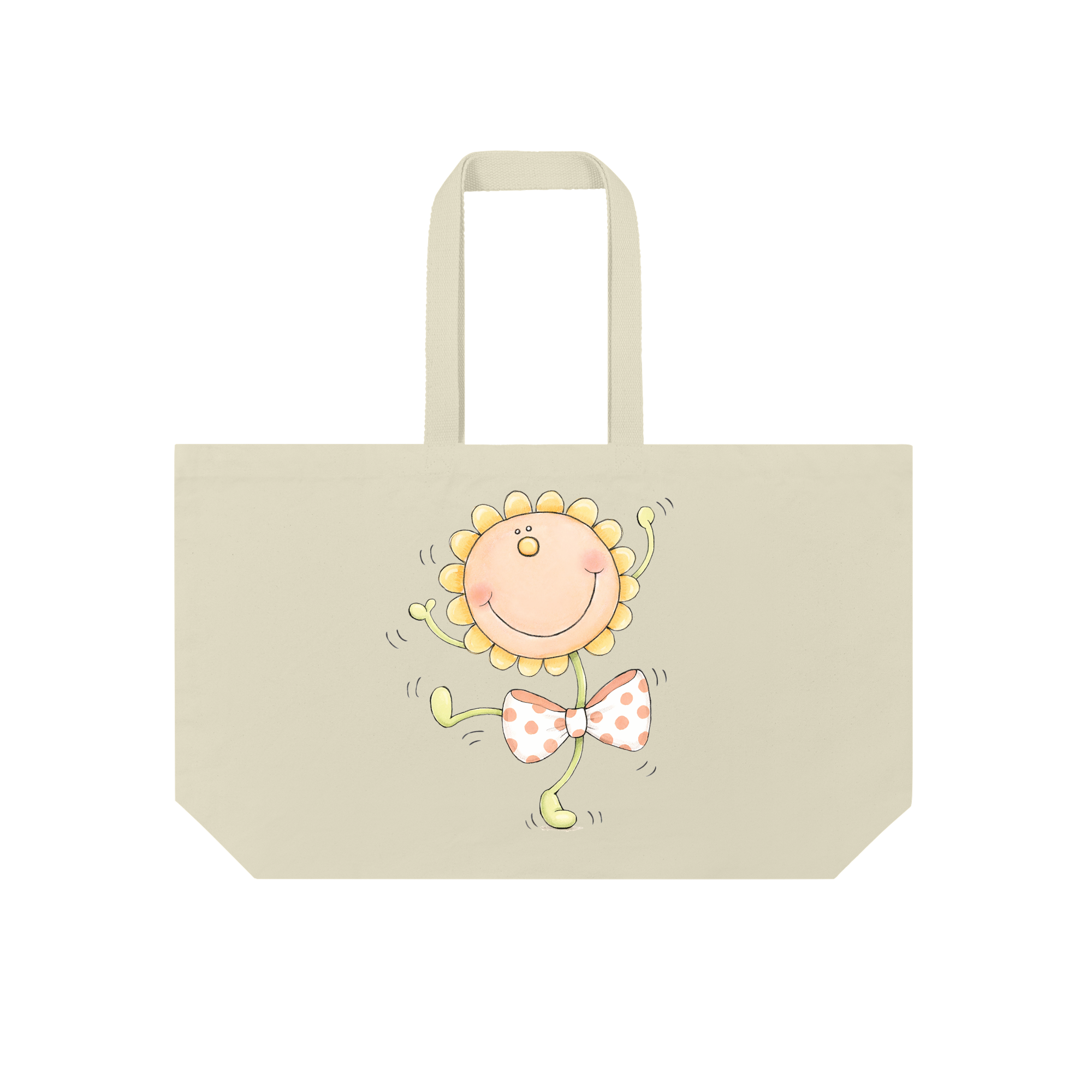 Dancing Sunflower Bag in Natural