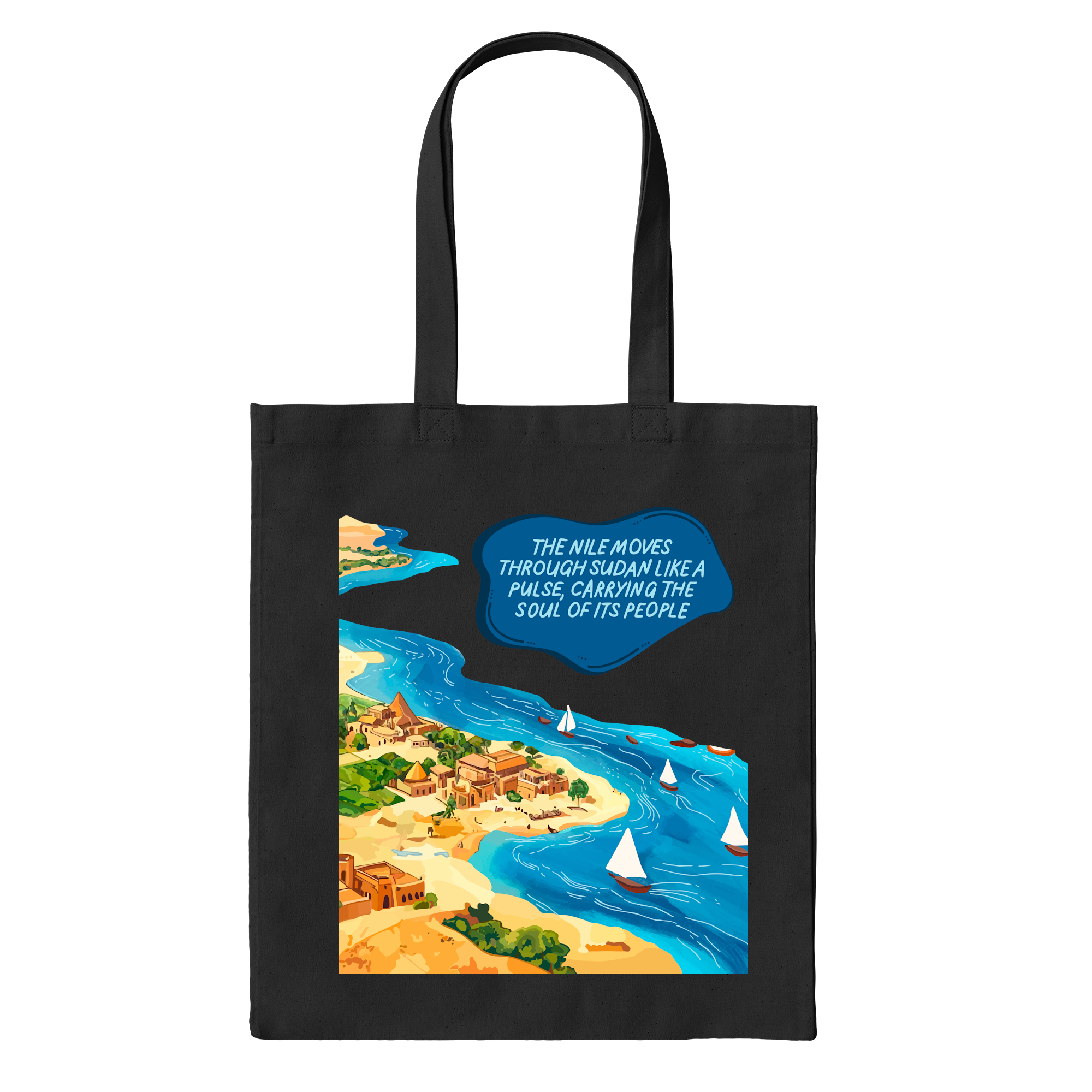 Tote Of Two Niles Bag in Black