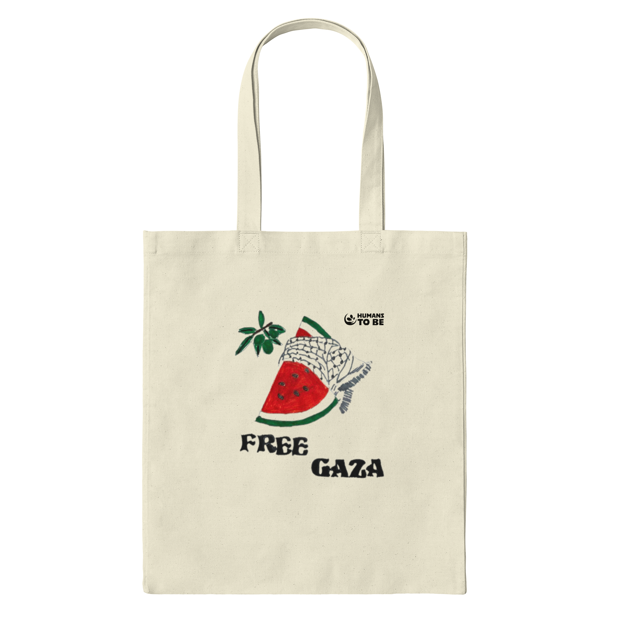 Humans To Be Free Bag in Natural