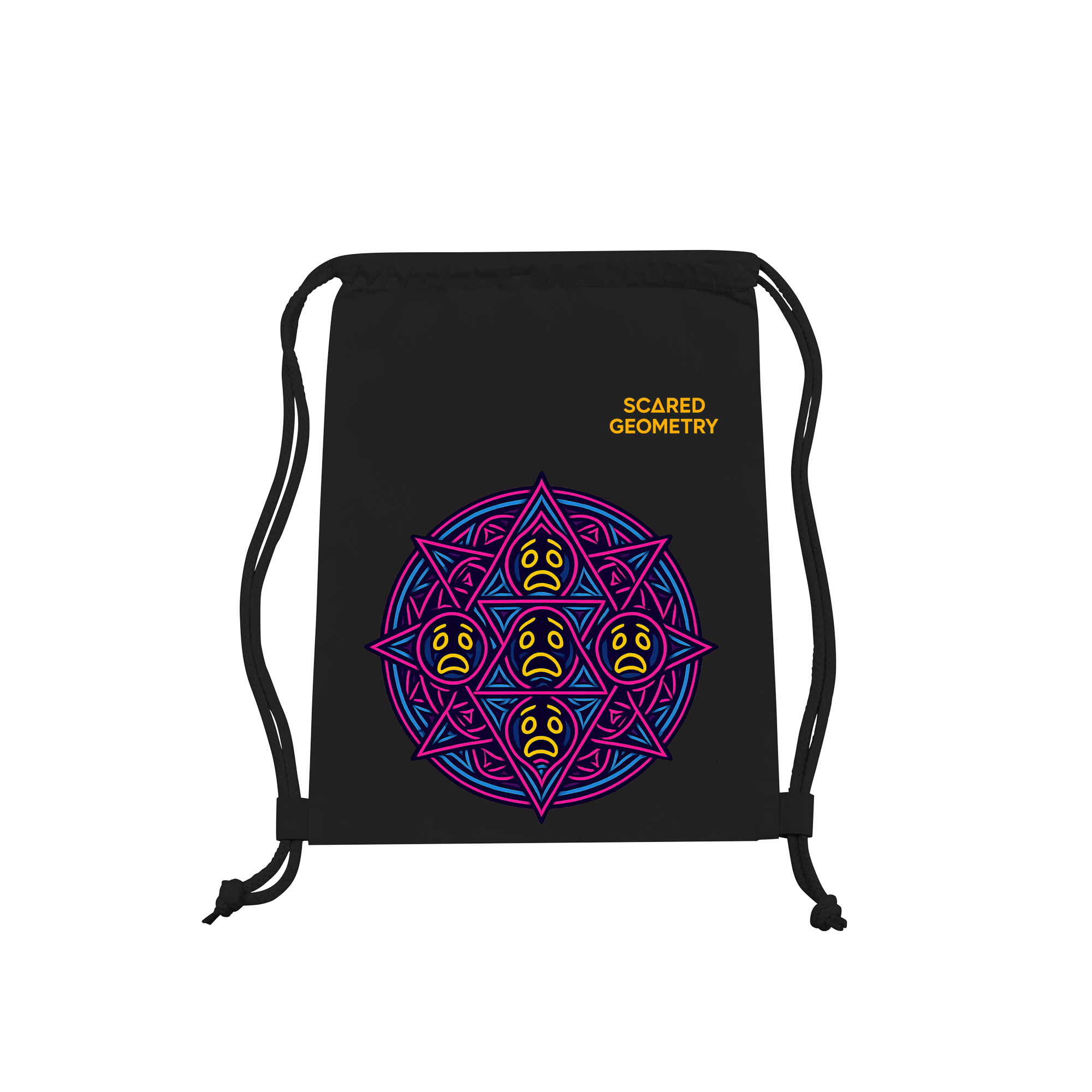 Neon Anxiety - Scared Flower1 Bag in Black