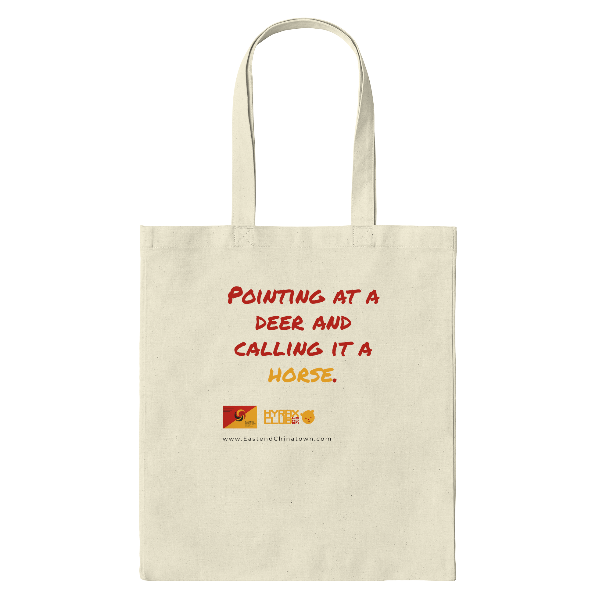 Pointing Deer Calling Horse Bag in Natural