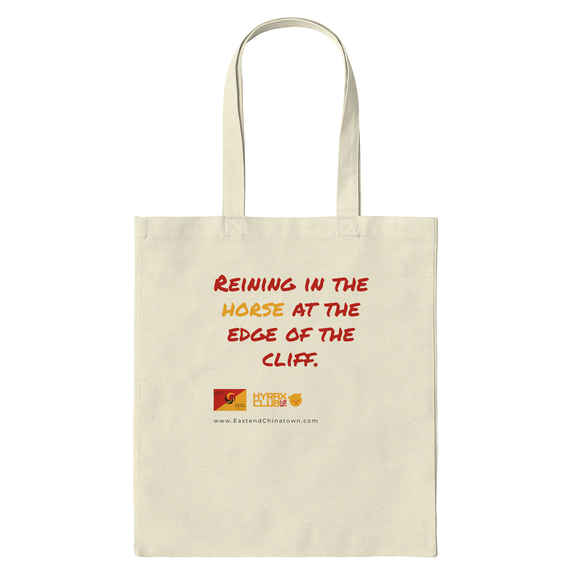 Reining Horse At The Edge Cliff Bag in Natural