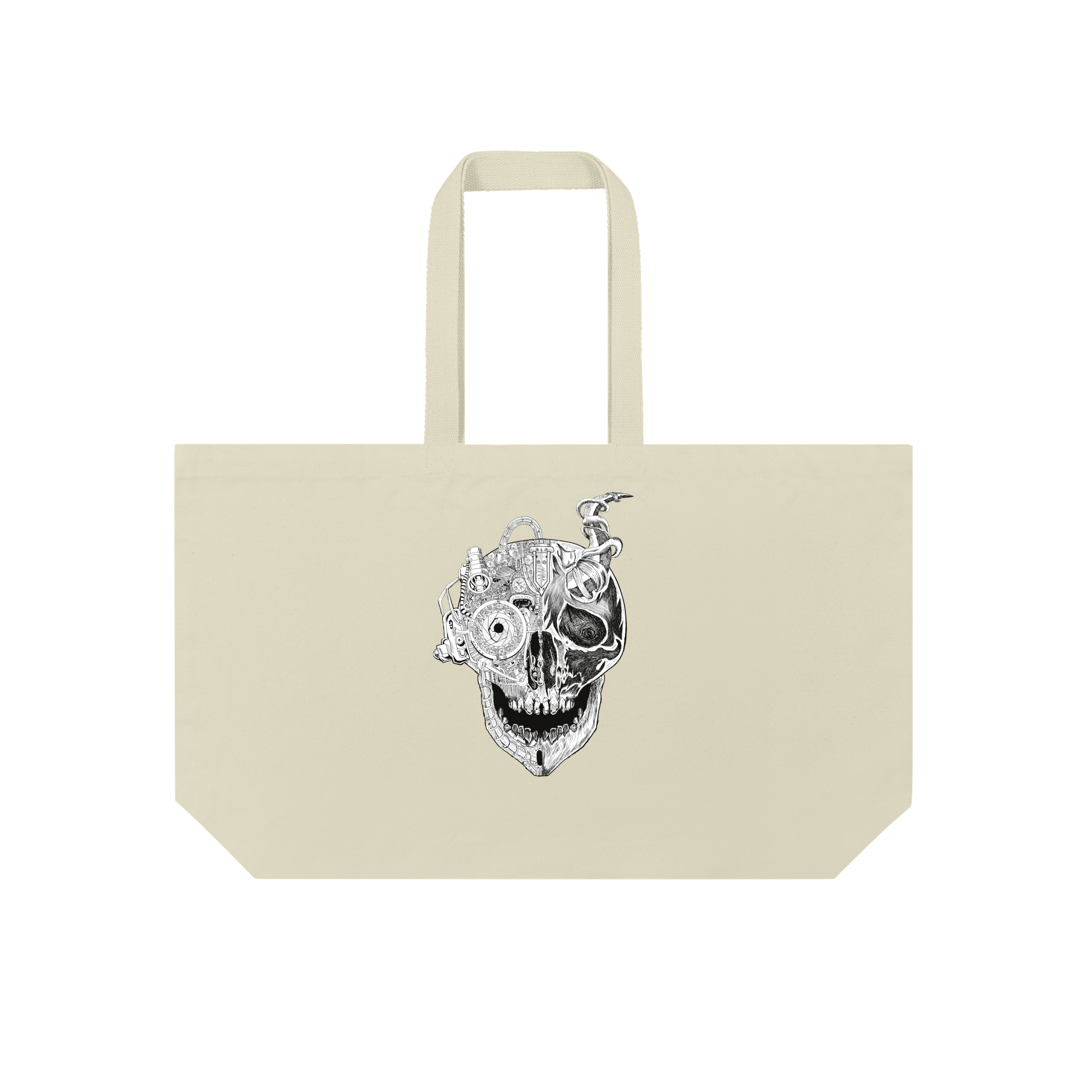 Fusion Skull Steel Bag in Natural