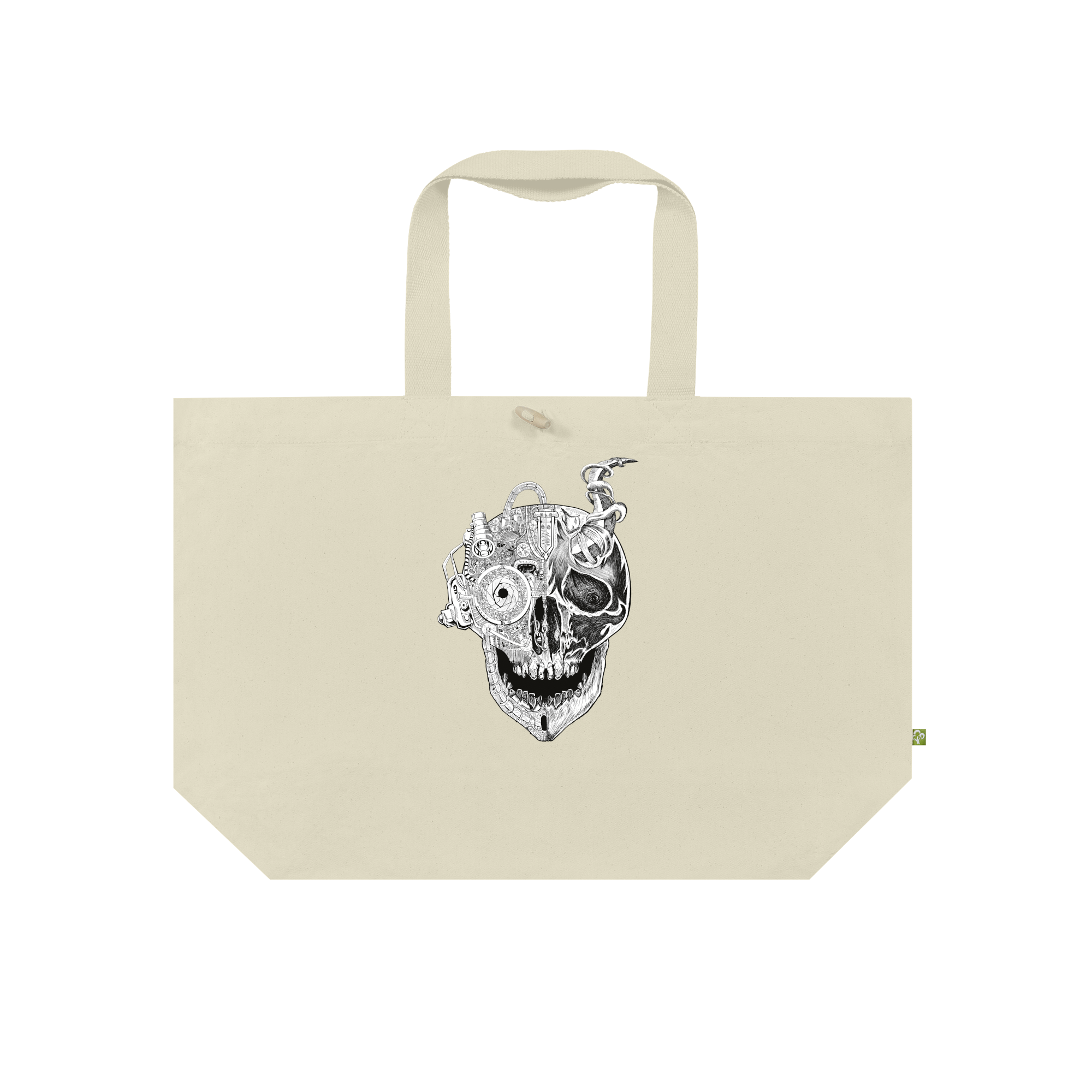 Fusion Skull Steel Bag in Natural