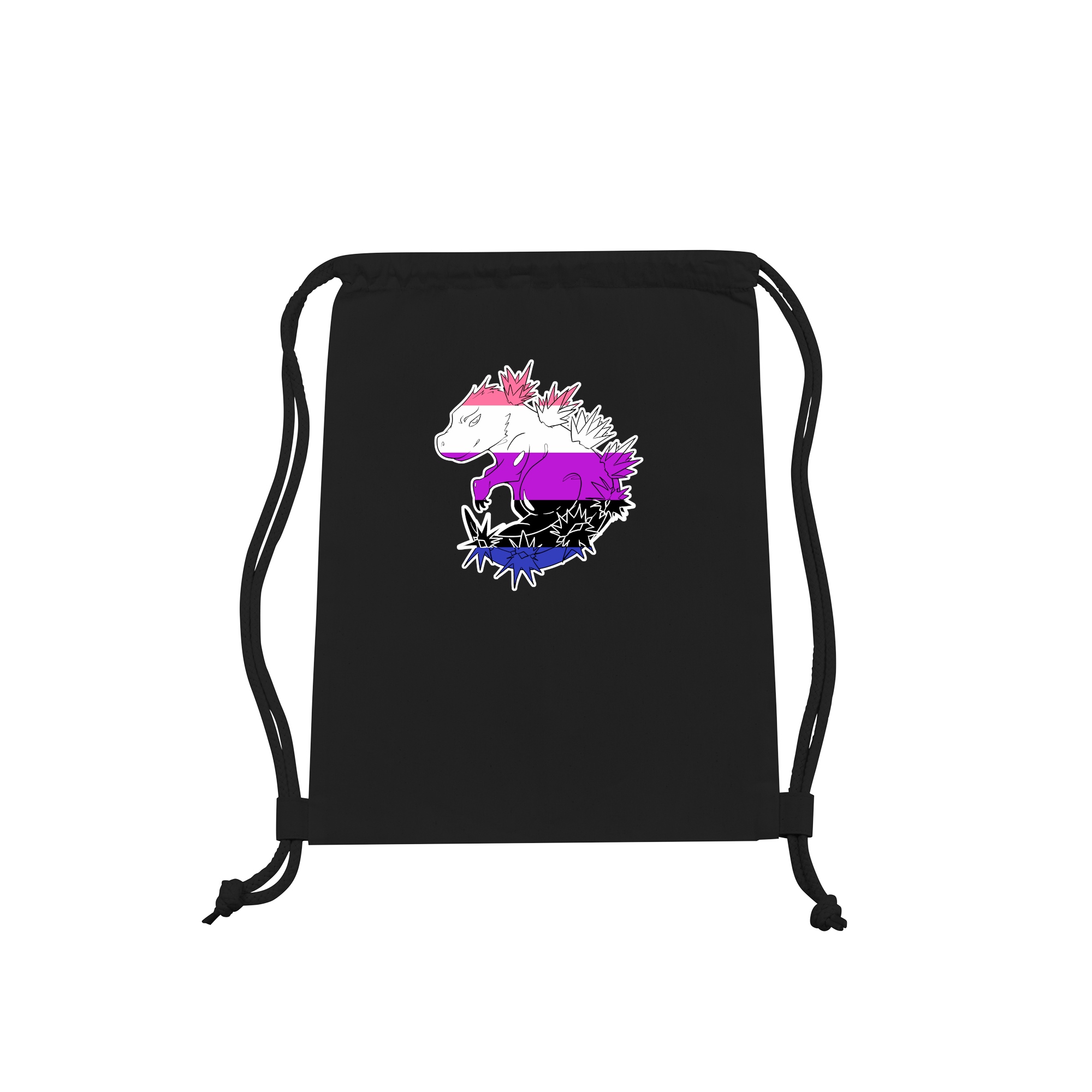 Monster Pride - Genderfluid Bag in Black