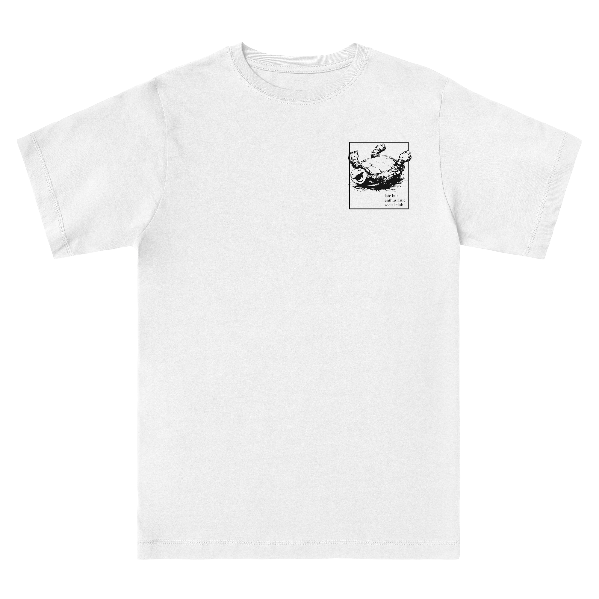 Late But Enthusiastic Social Club T-shirt in White