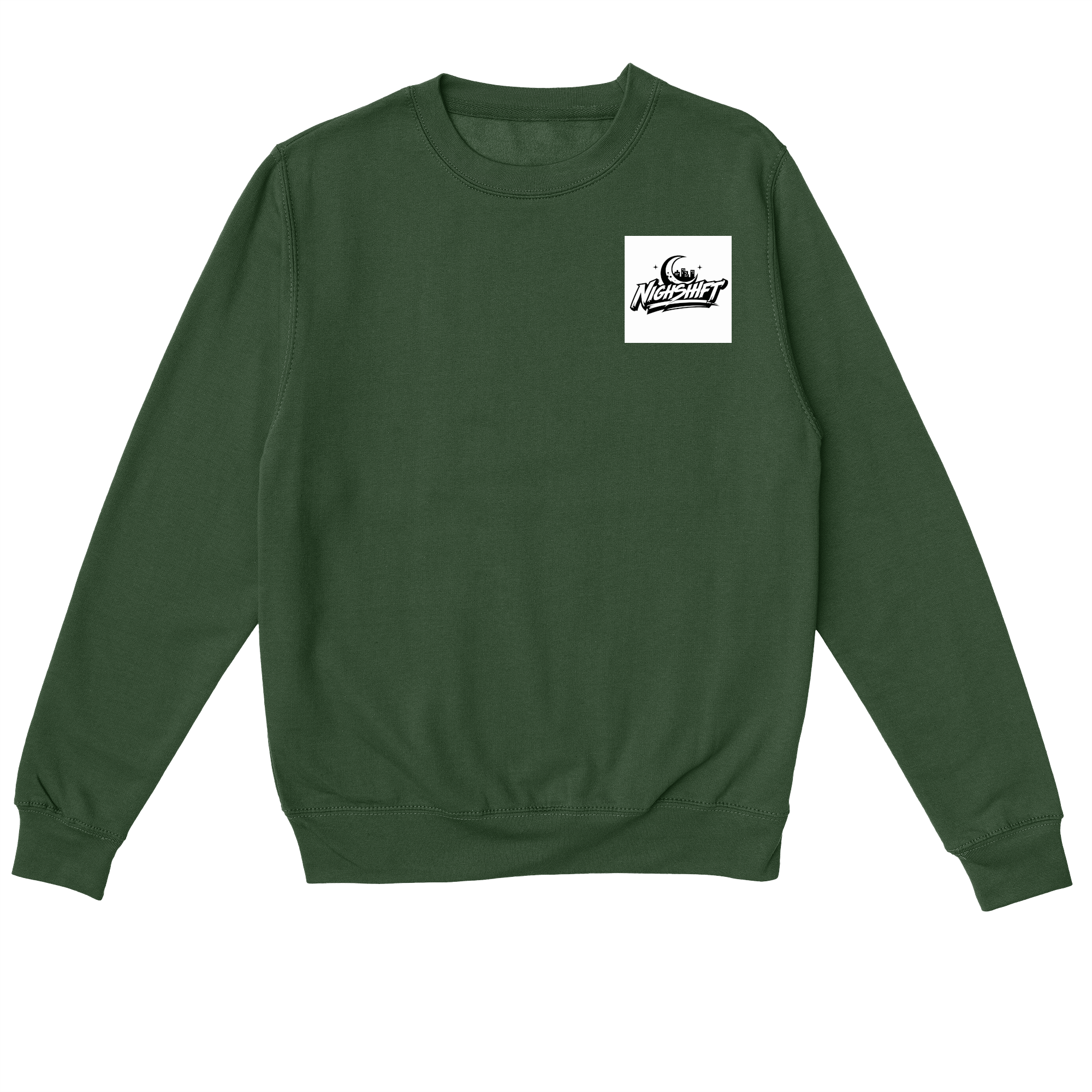 City Ever Sleeps Sweatshirt in Forest Green