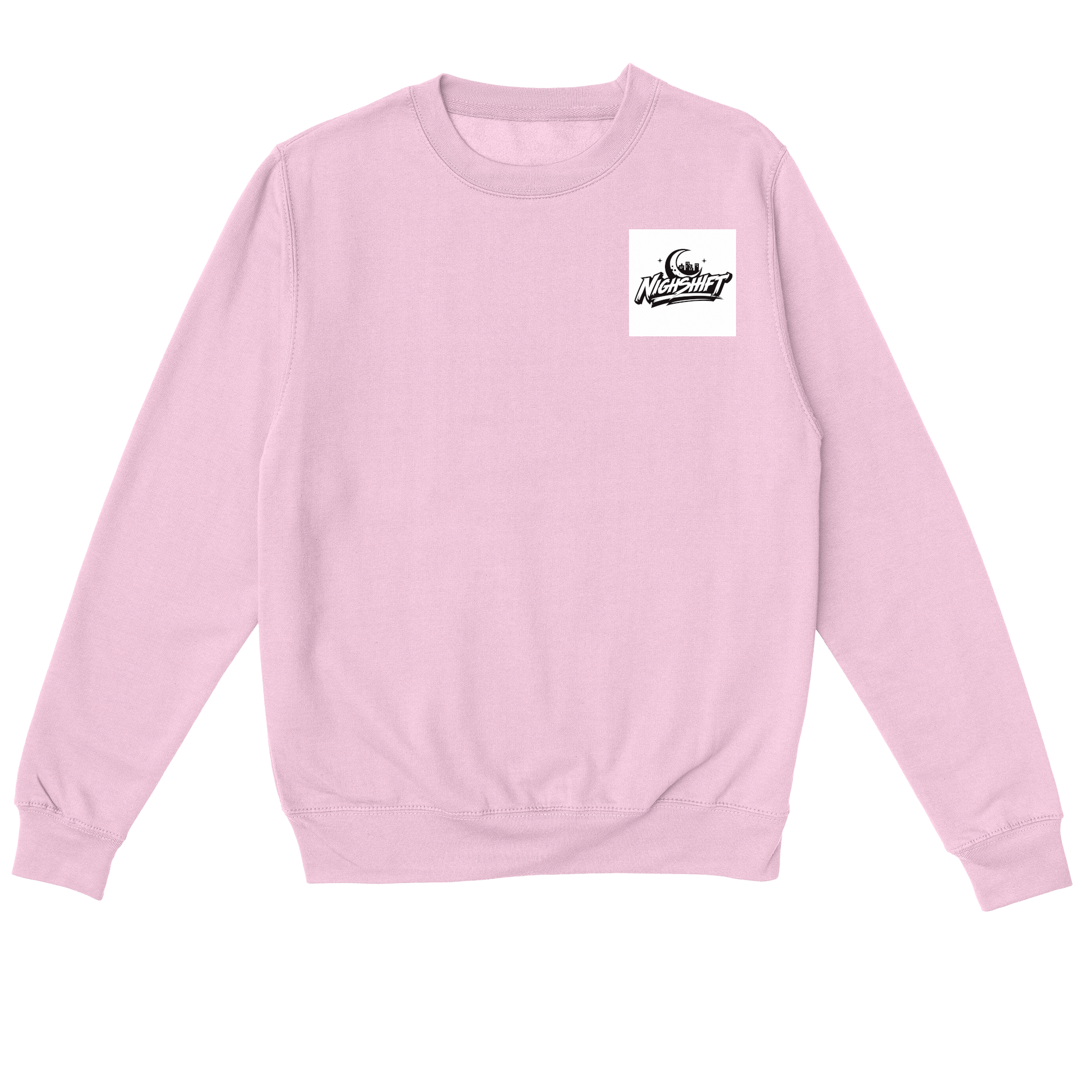 City Never Sleeps Sweatshirt in Baby Pink