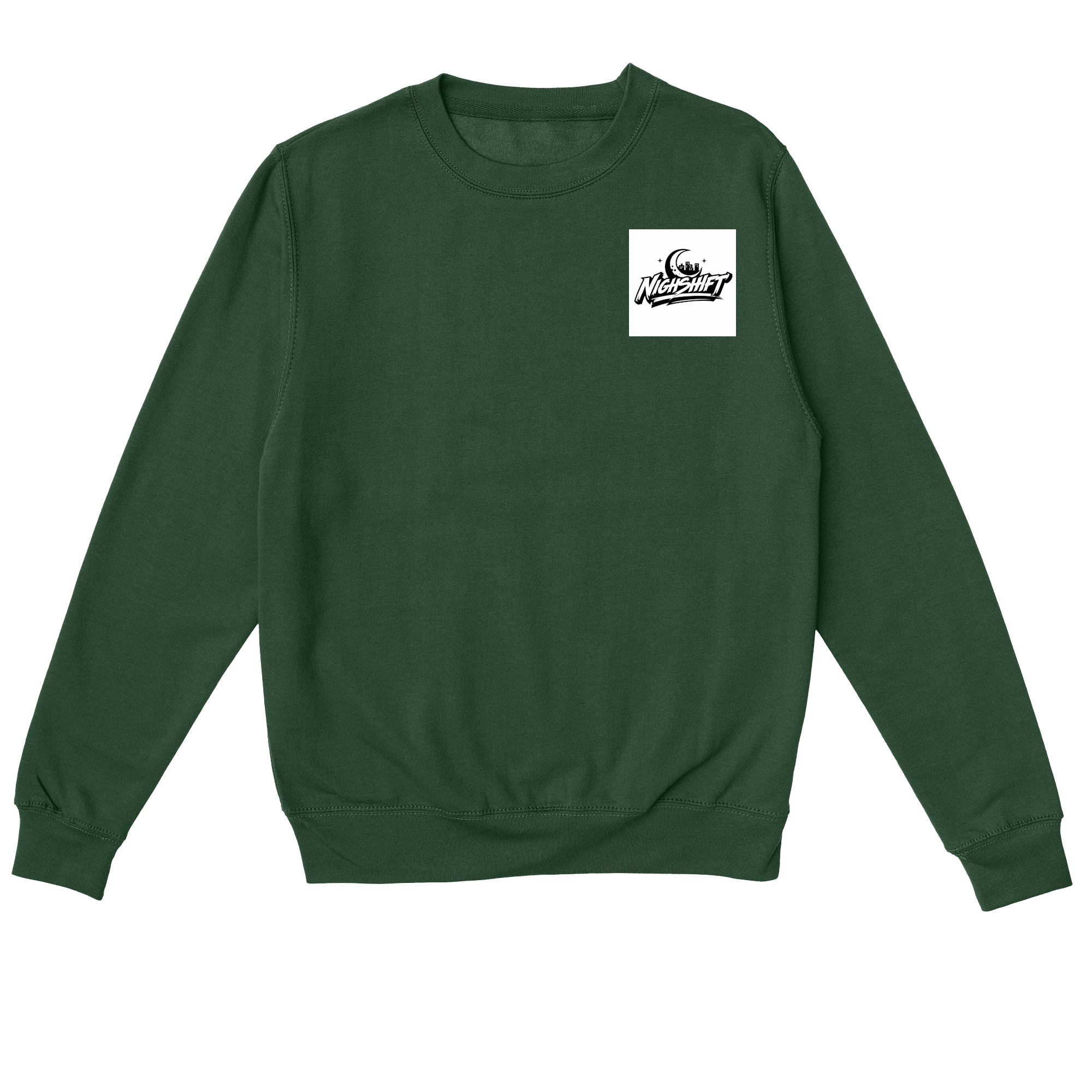 City Never Sleeps Sweatshirt in Bottle Green