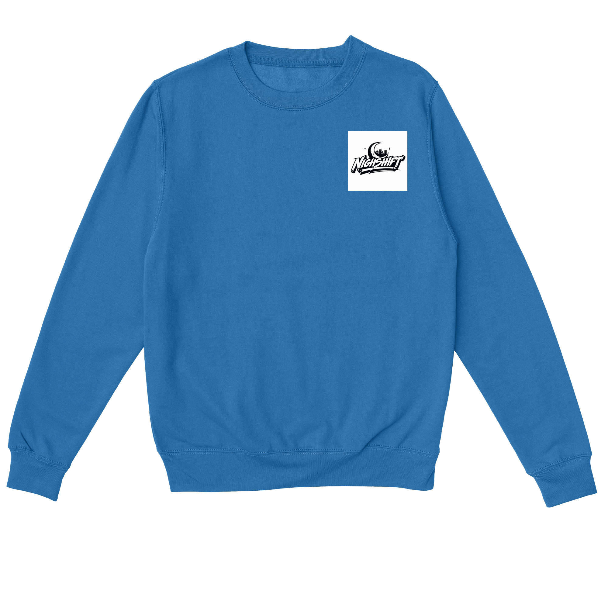 City Ever Sleeps Sweatshirt in Royal Blue