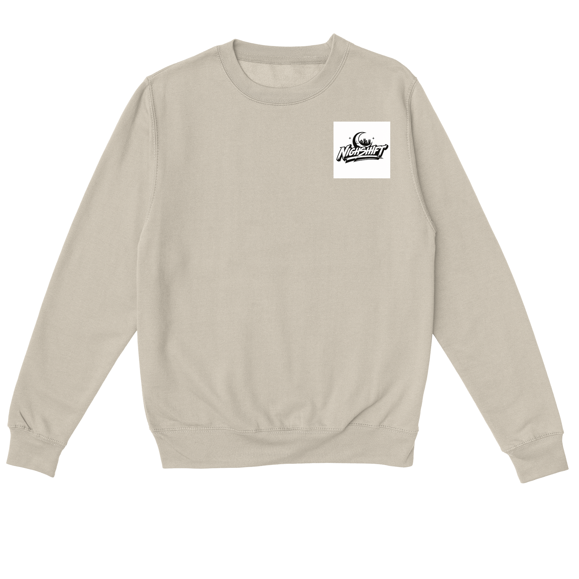City Never Sleeps Sweatshirt in Natural Stone