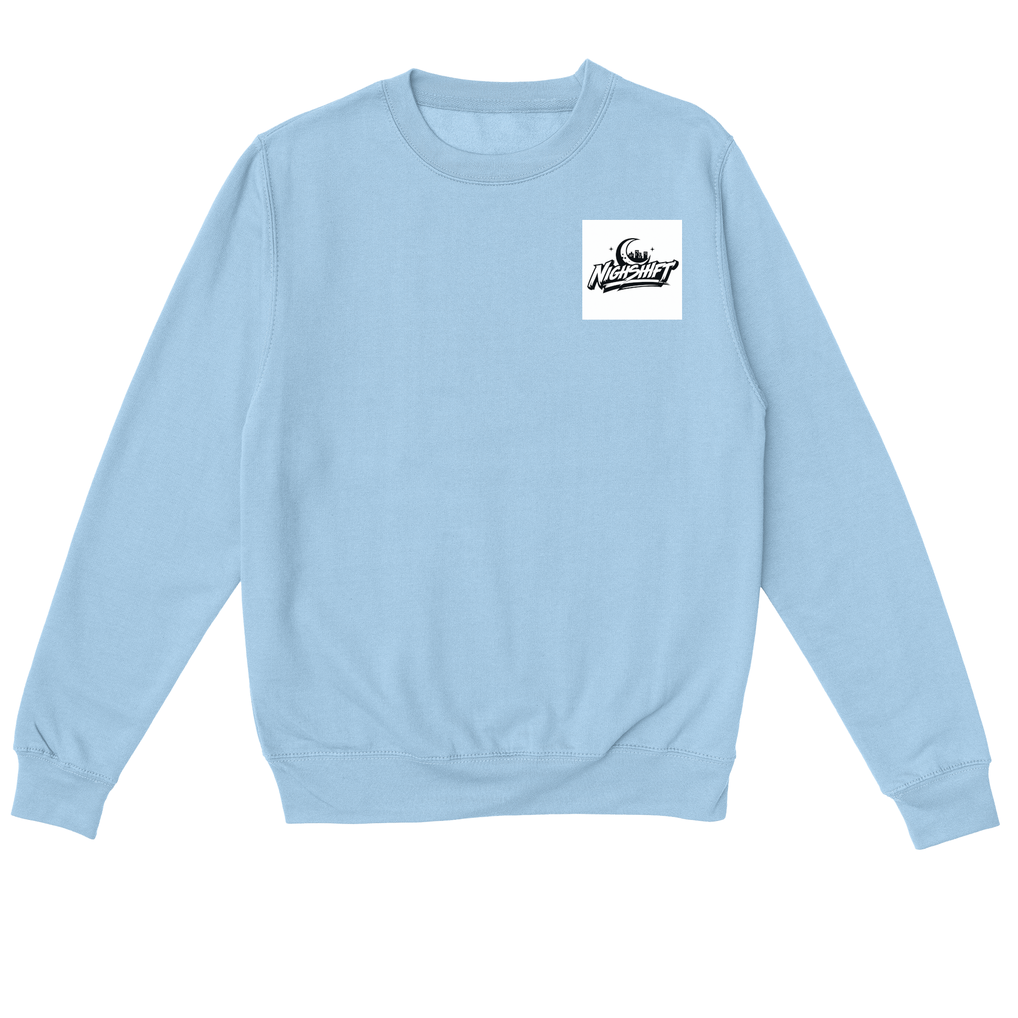 City Ever Sleeps Sweatshirt in Sky Blue