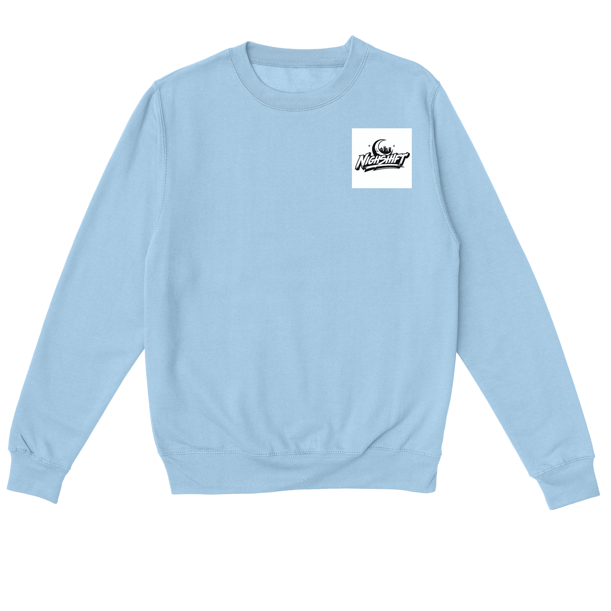 City Never Sleeps Sweatshirt in Sky Blue
