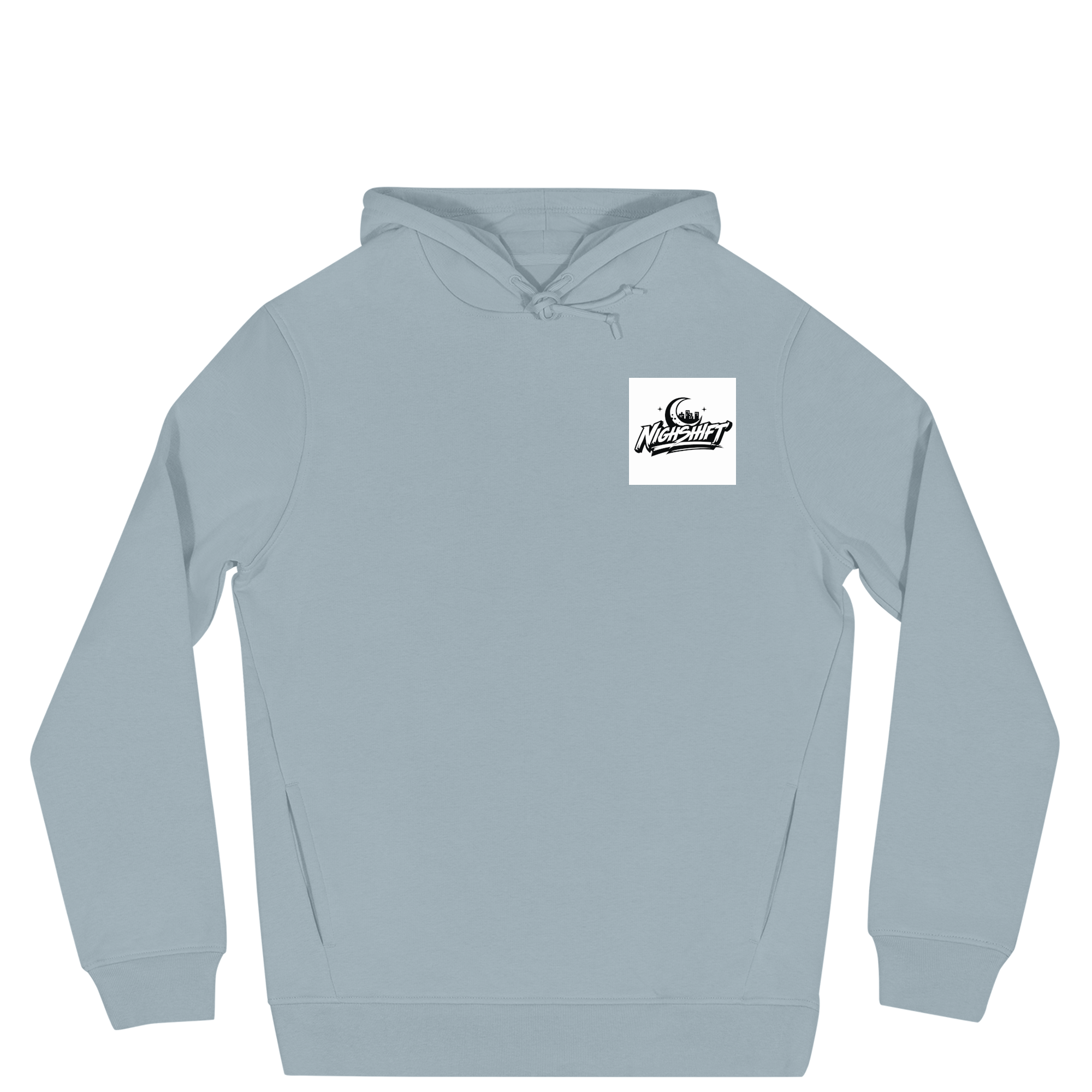 City Ever Sleeps Hoody in Blue Fog