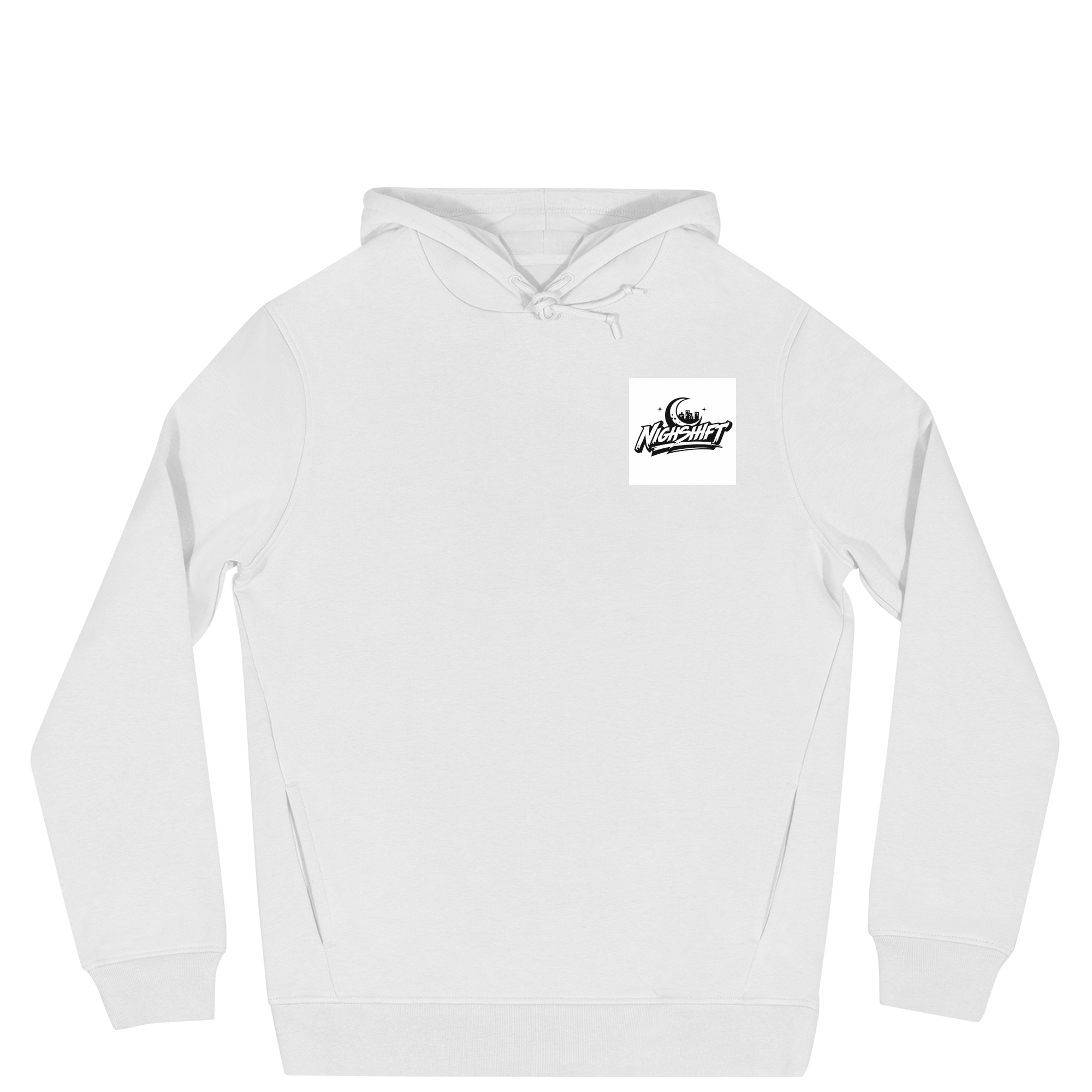 City Ever Sleeps Hoody in White