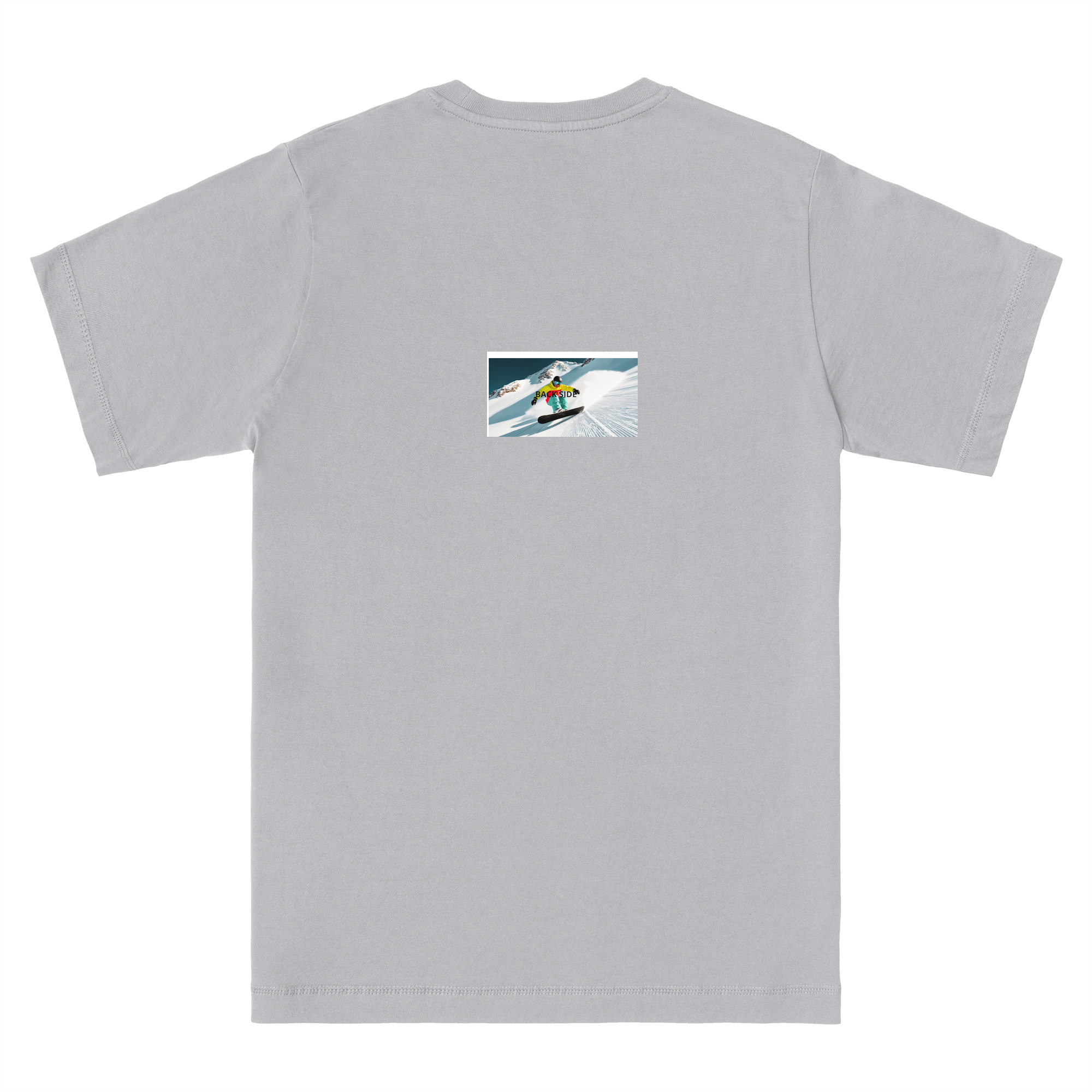 Back Side T-shirt in Heather Grey