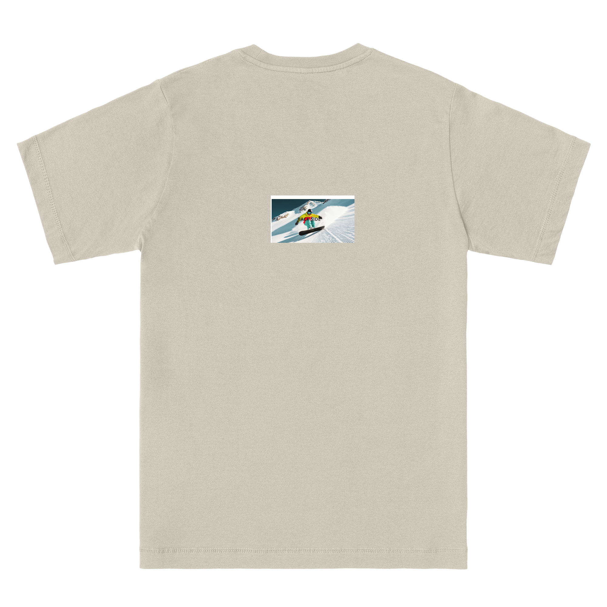 Back Side T-shirt in Natural (Undyed)