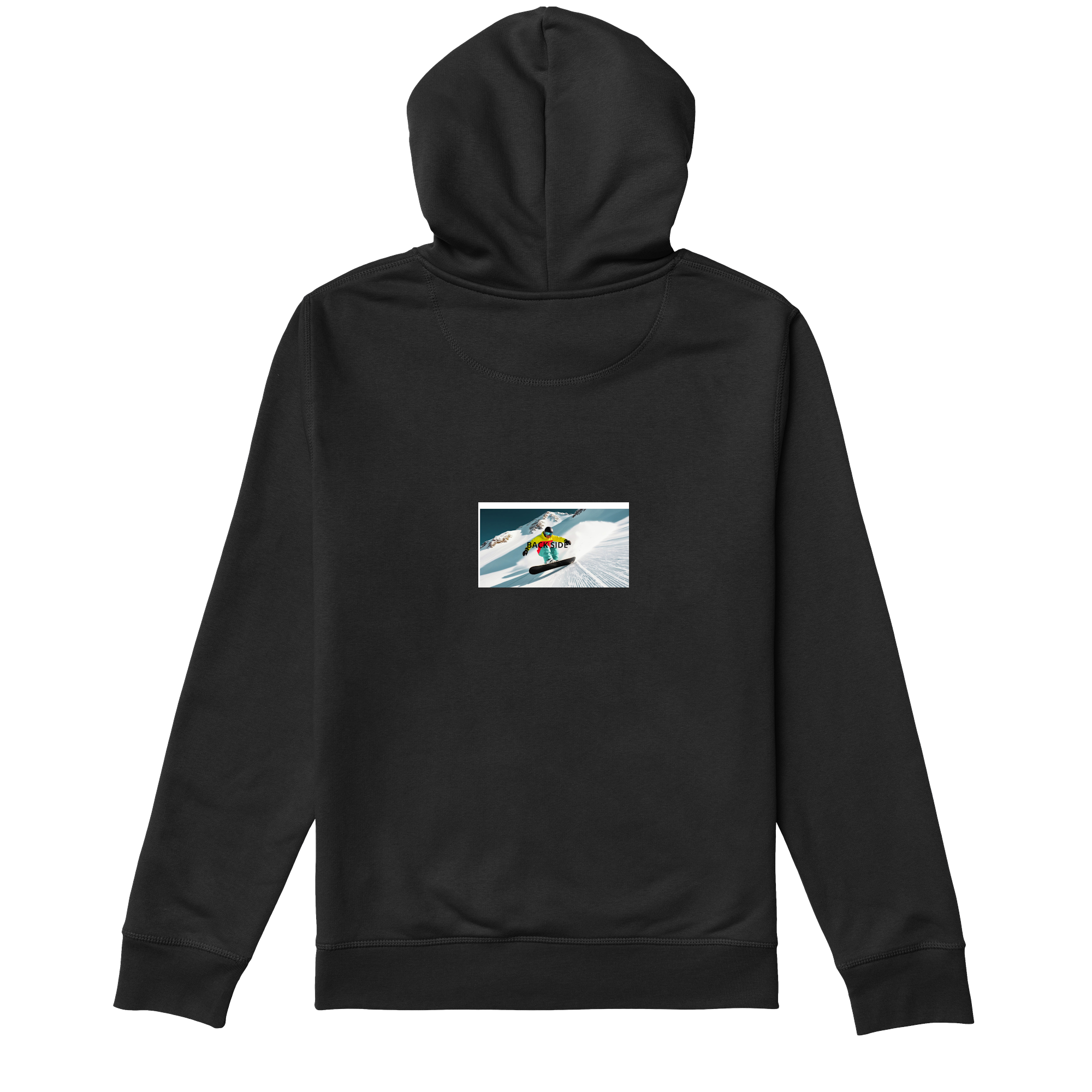 Back Side Hoody in Black