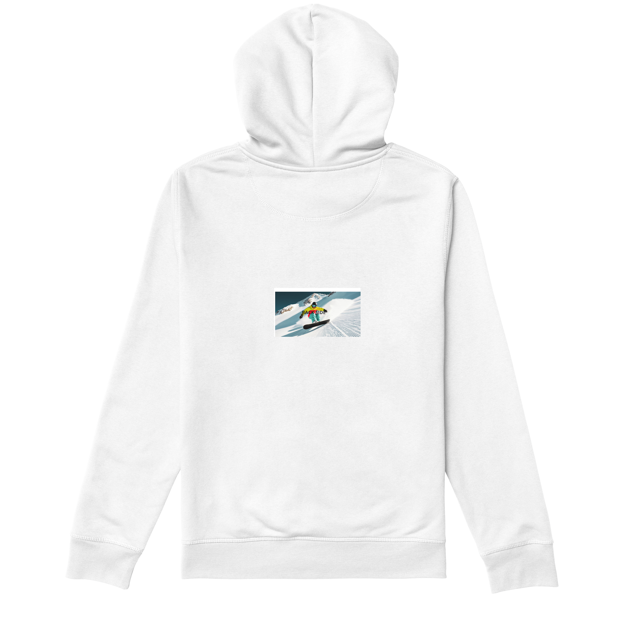 Back Side Hoody in White