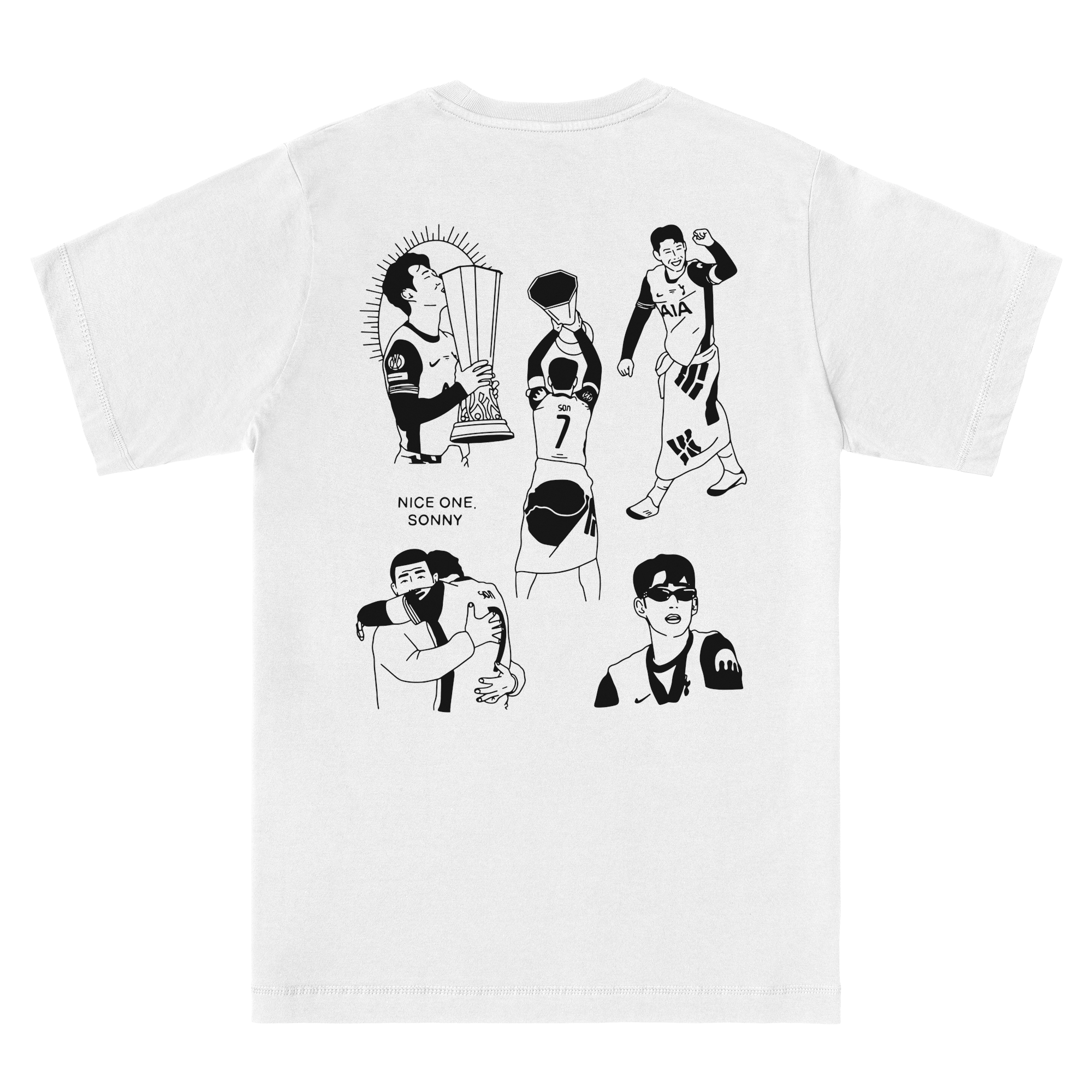 Nice One, Sonny (europa Champs) T-shirt in White
