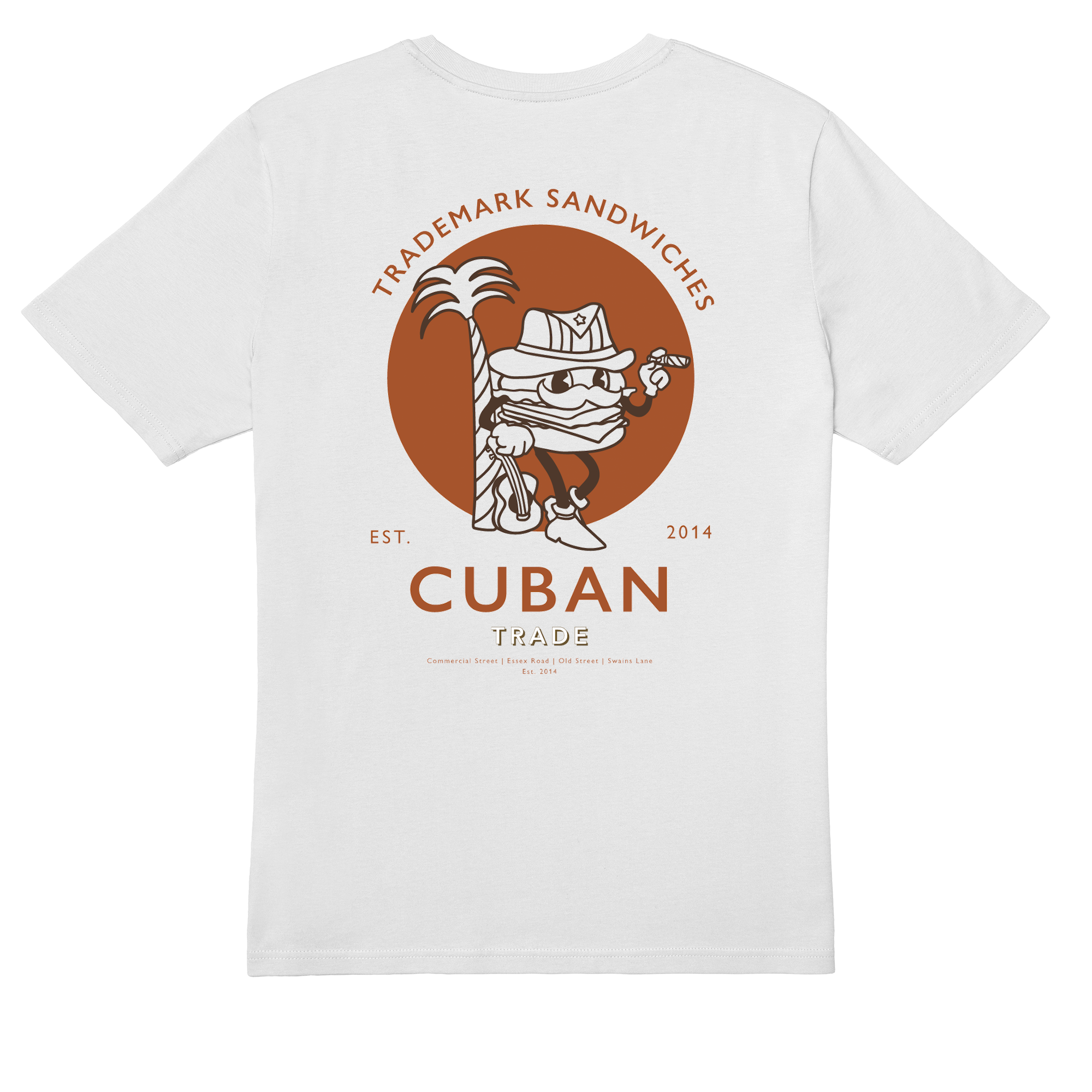 Trademark Sandwich Cuban T-shirt in White