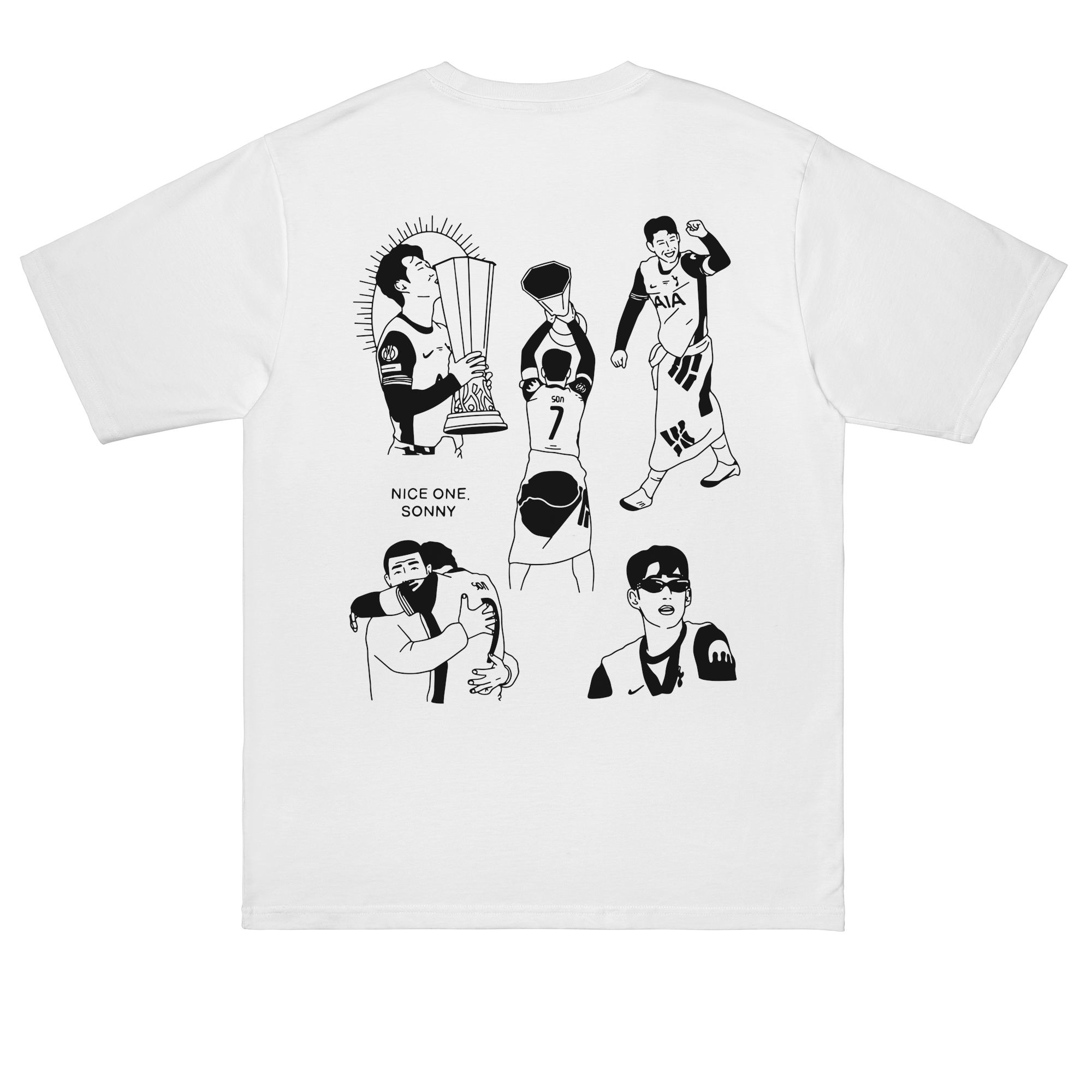 Nice One, Sonny (europa Champs) T-shirt in White