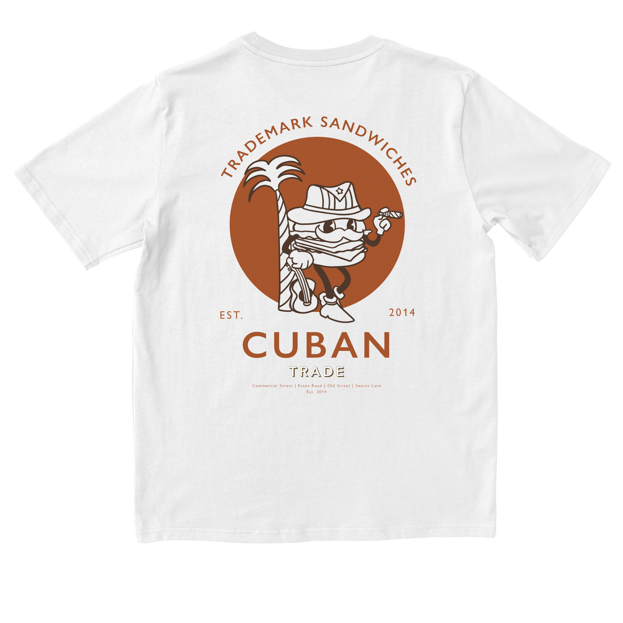 Trademark Sandwich Cuban T-shirt in White