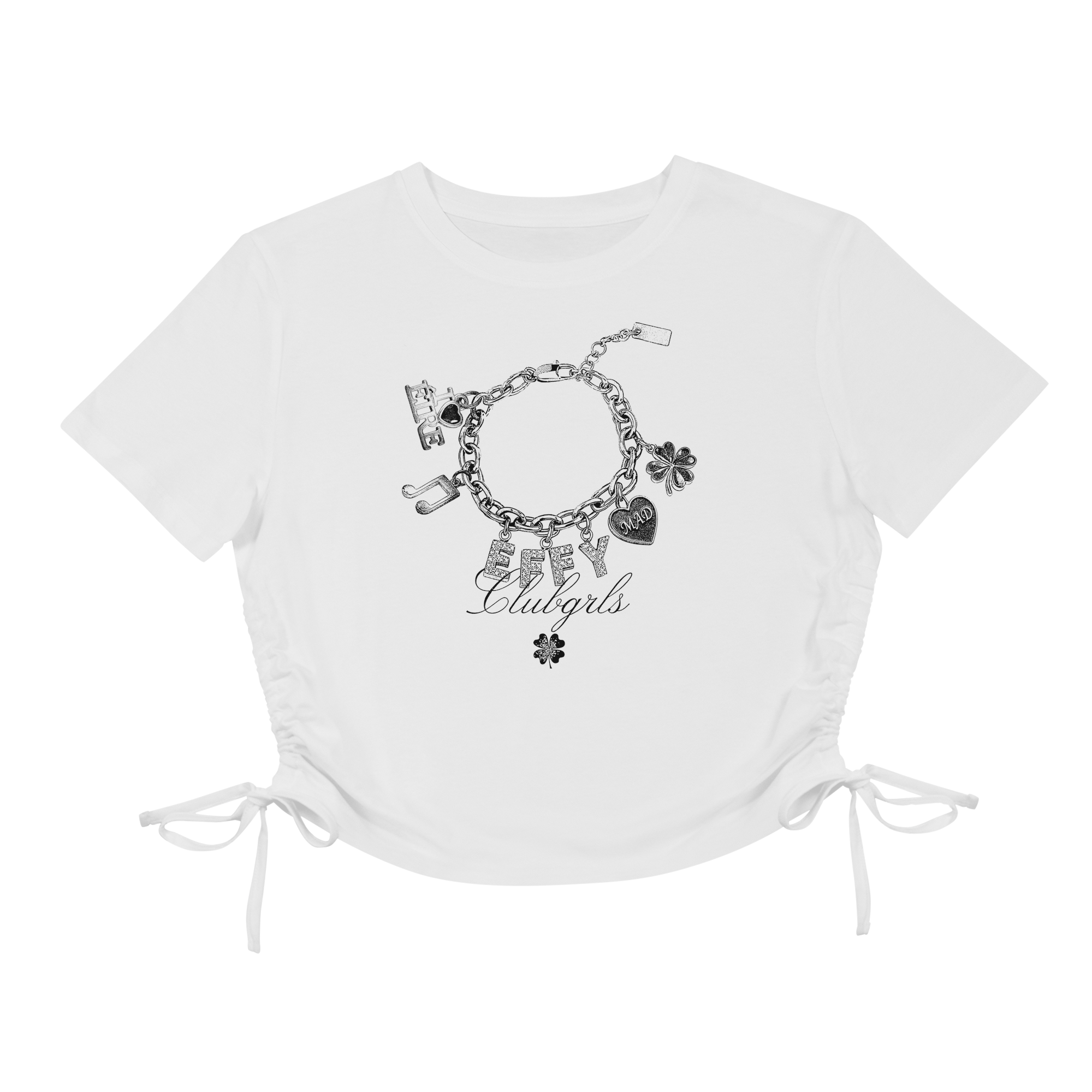 Effy Loves Éire Crop Tee Crops & Vest in White