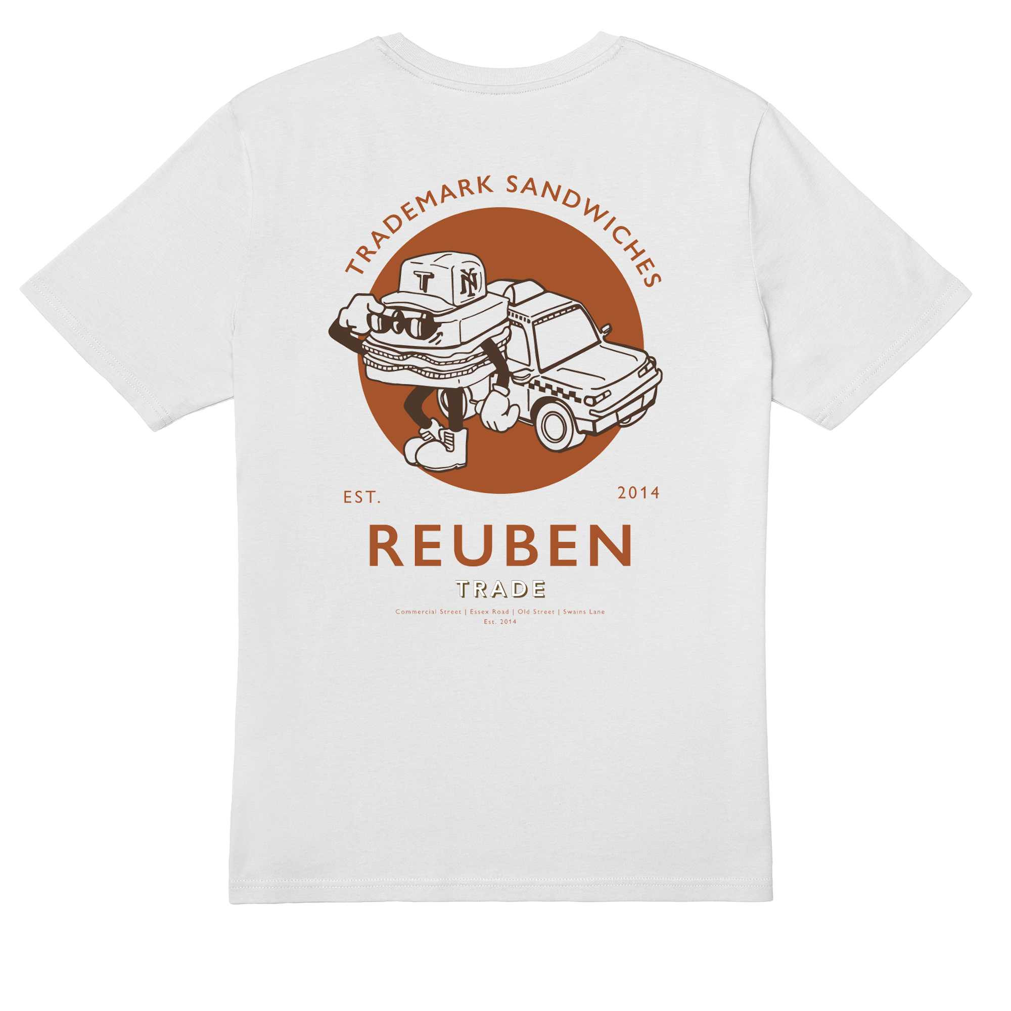 Trademark Sandwich Reuben T-shirt in White