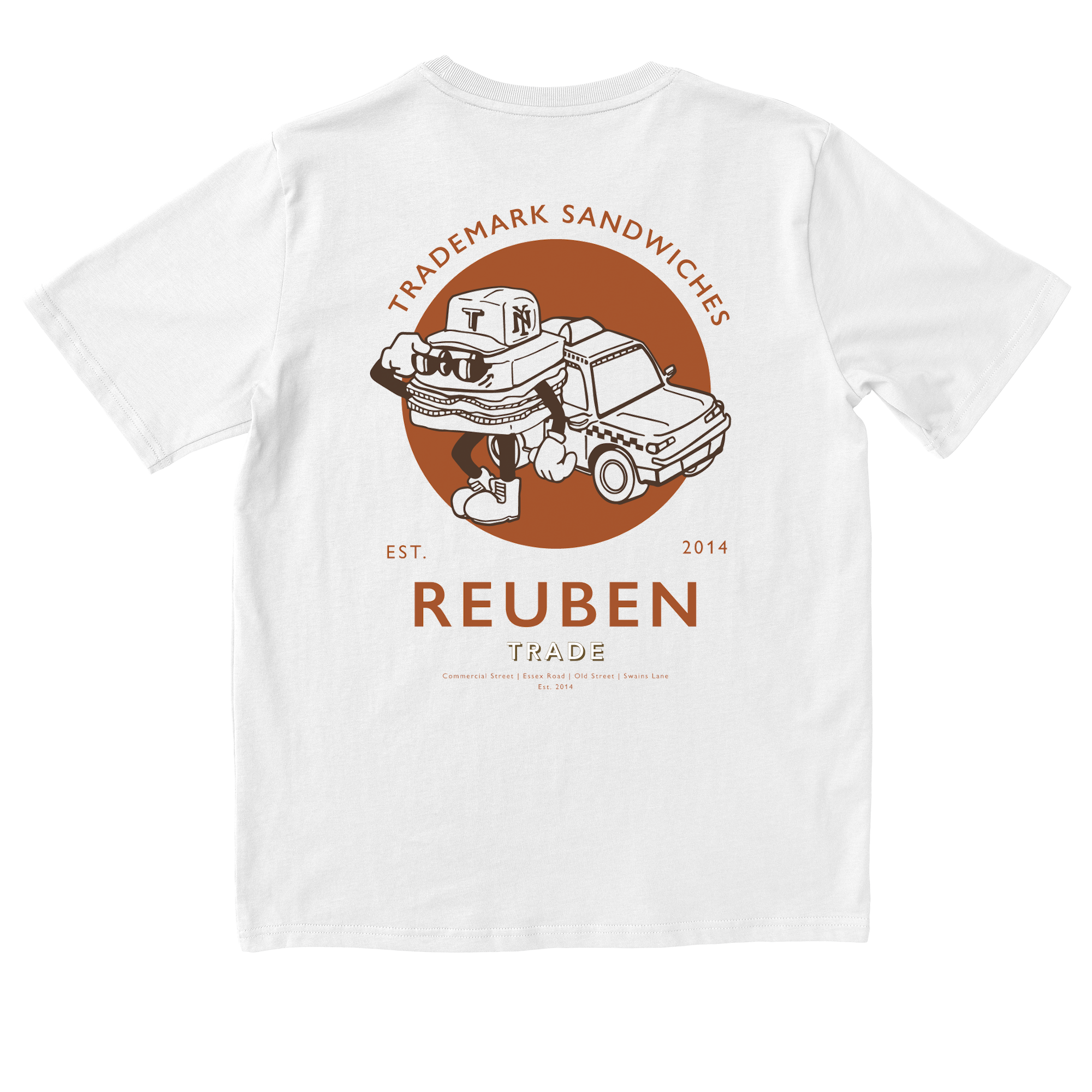 Trademark Sandwich Reuben T-shirt in White