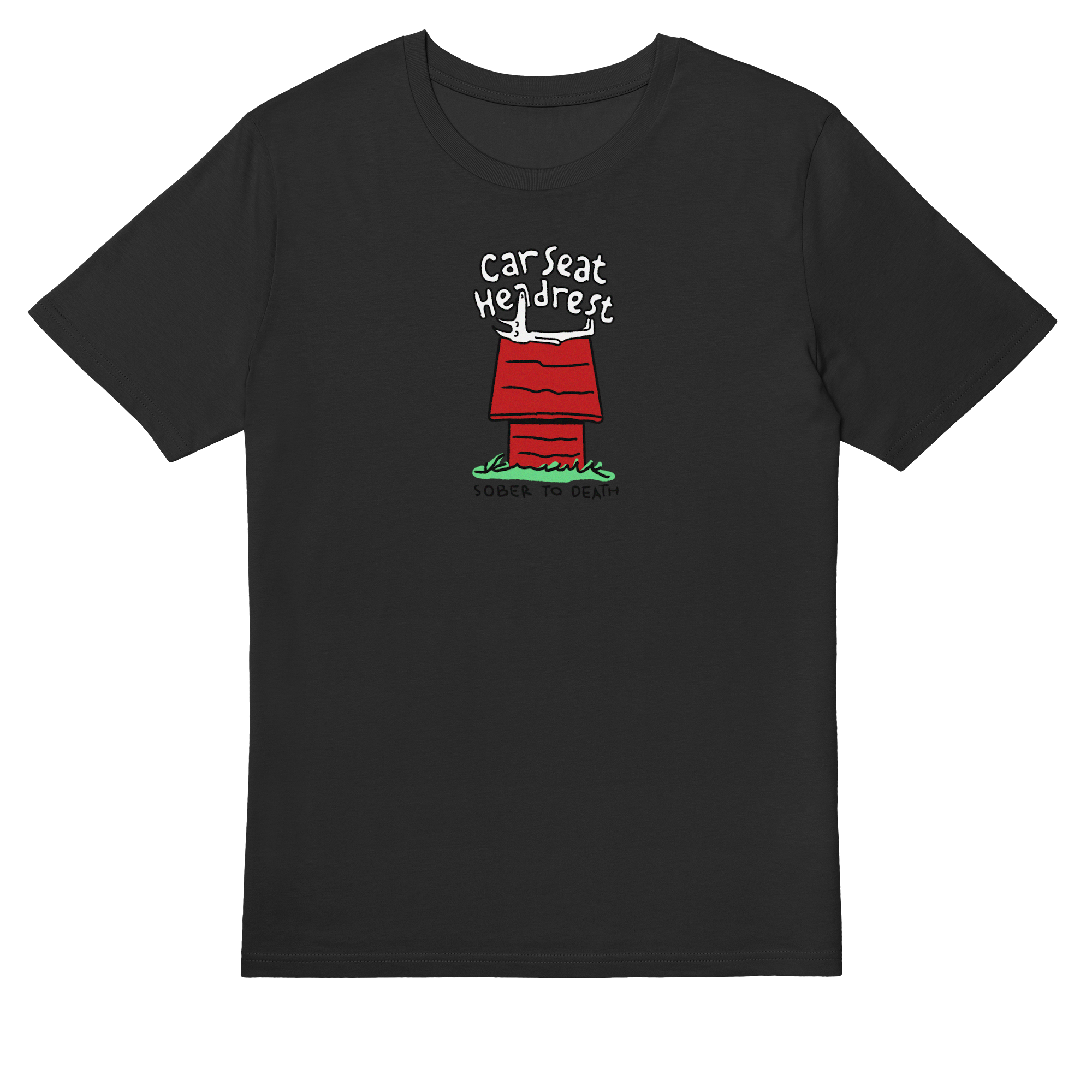 Car Seat Headrest - Sober To Death T-shirt in Black - Extra Small