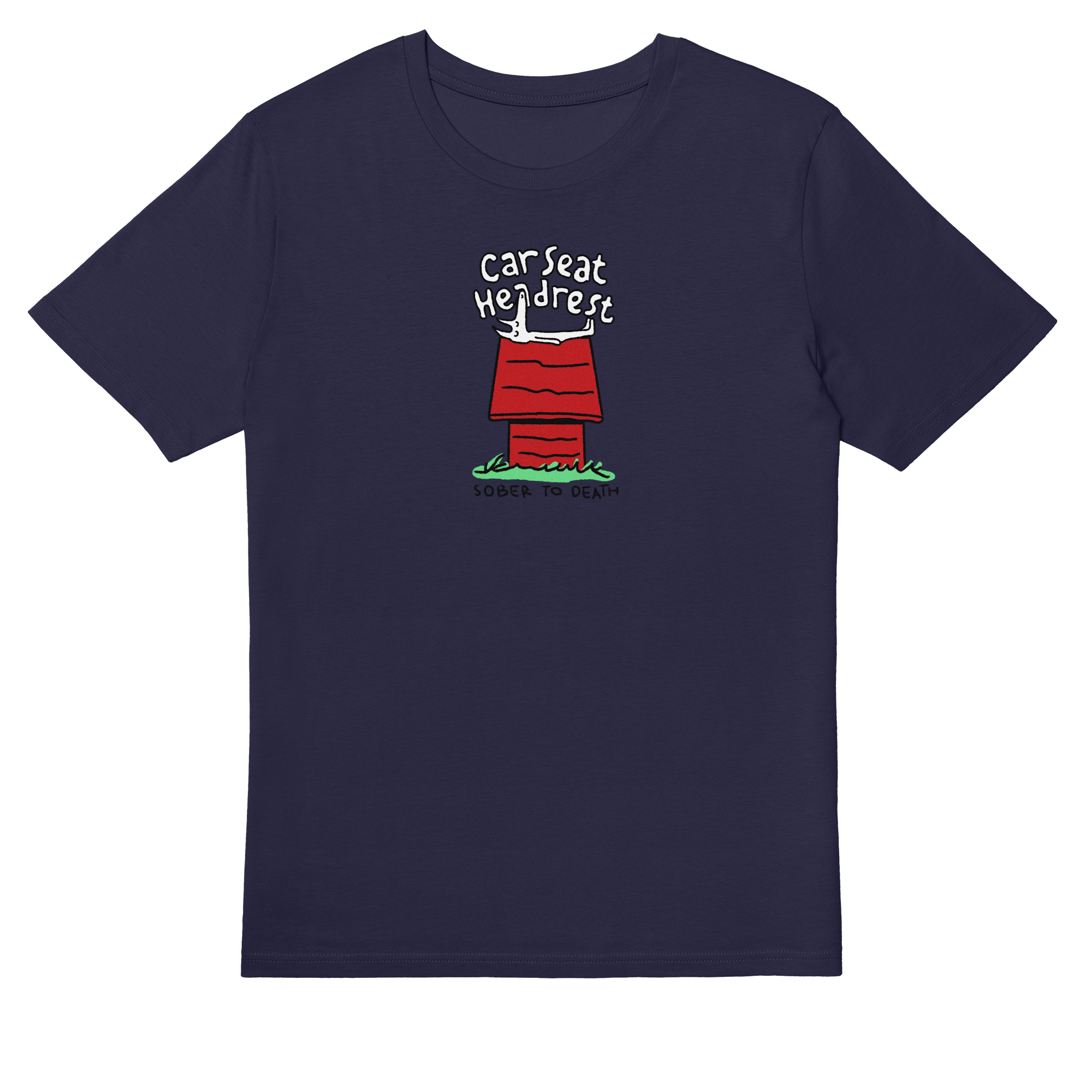 Car Seat Headrest - Sober To Death T-shirt in French Navy - 3XL